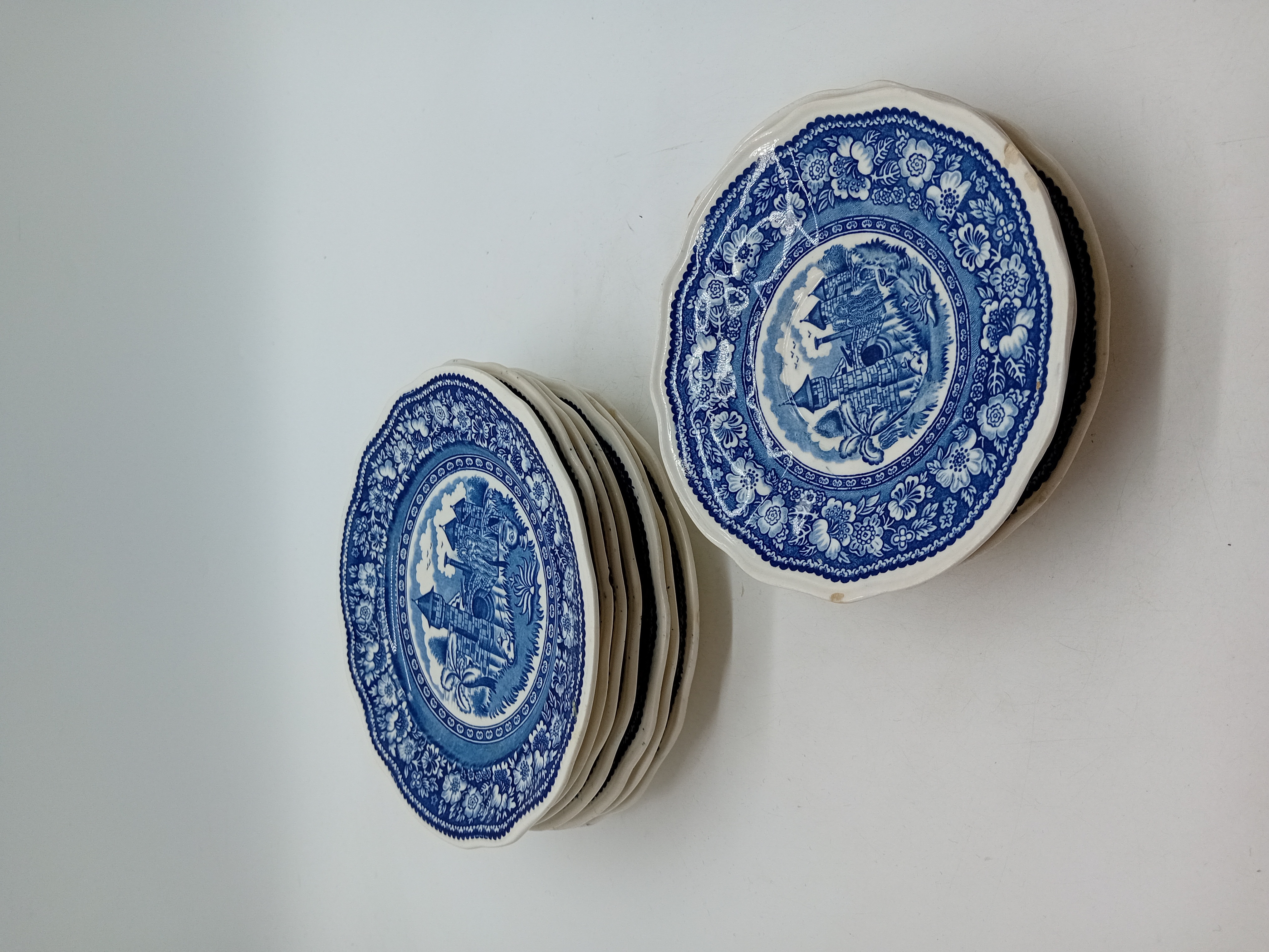 Lot De 11 Assiettes Vintage Petrus Regout & Co Vinktoren Maastricht
