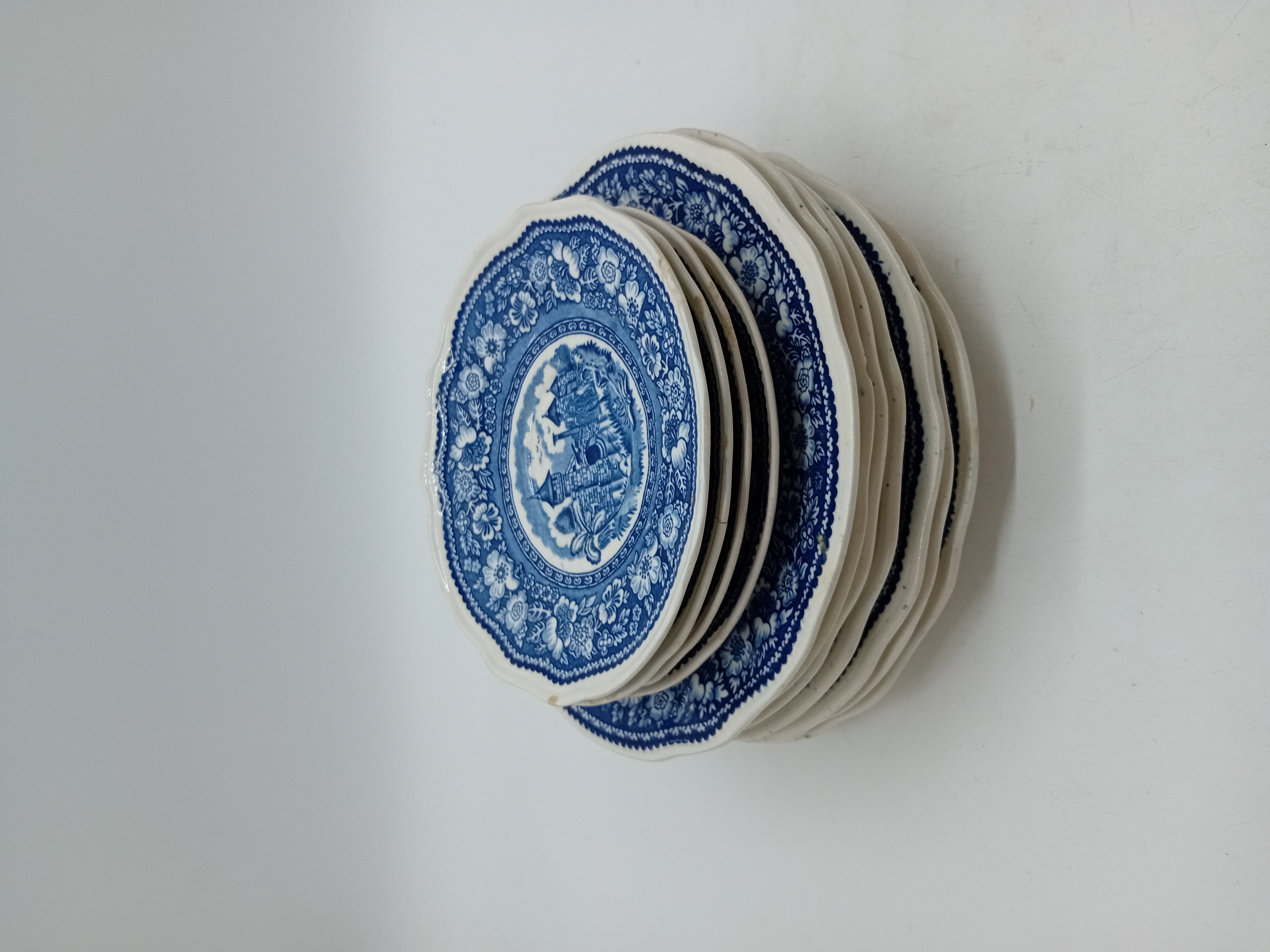 Lot De 11 Assiettes Vintage Petrus Regout & Co Vinktoren Maastricht