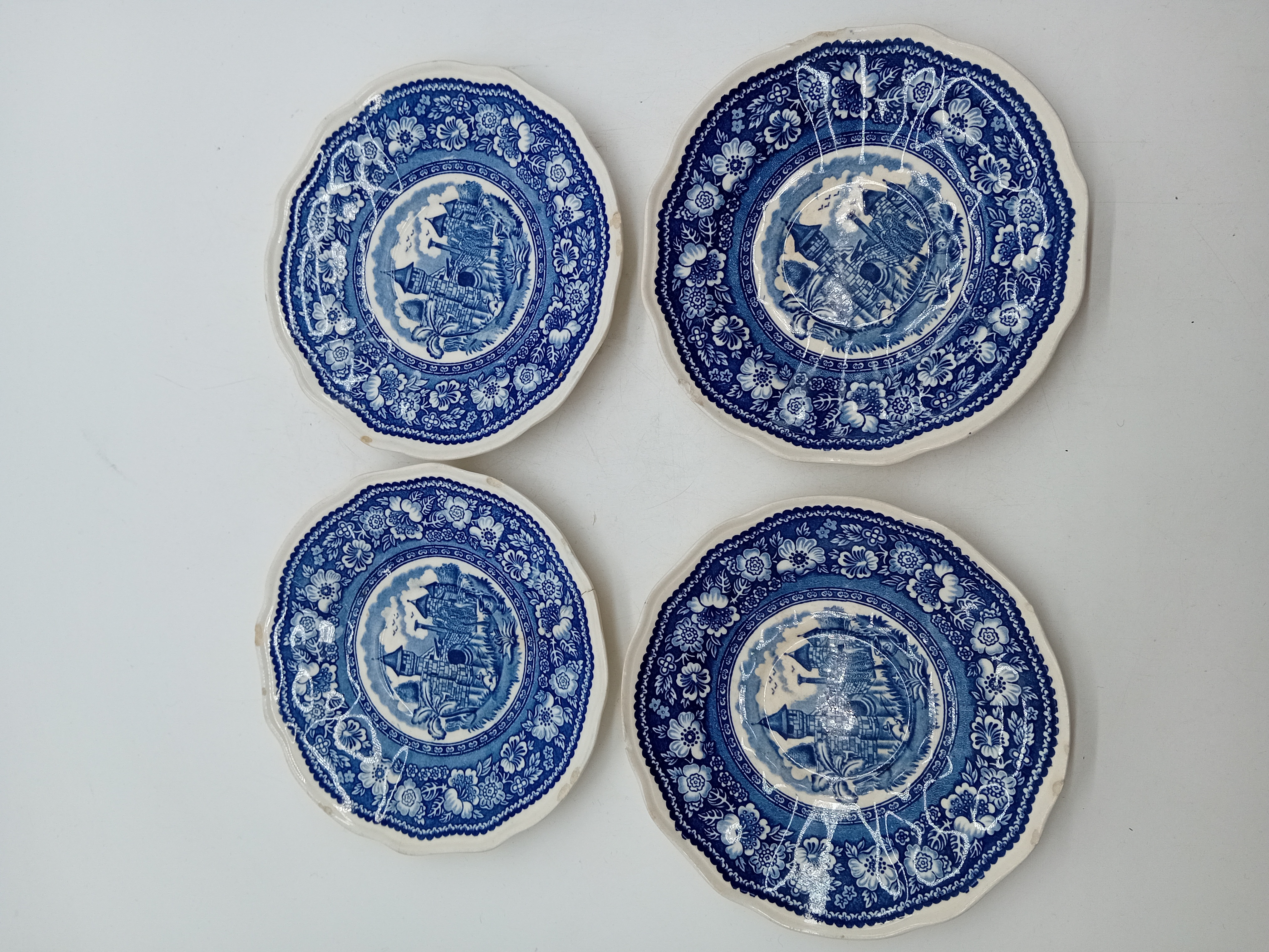 Lot De 11 Assiettes Vintage Petrus Regout & Co Vinktoren Maastricht