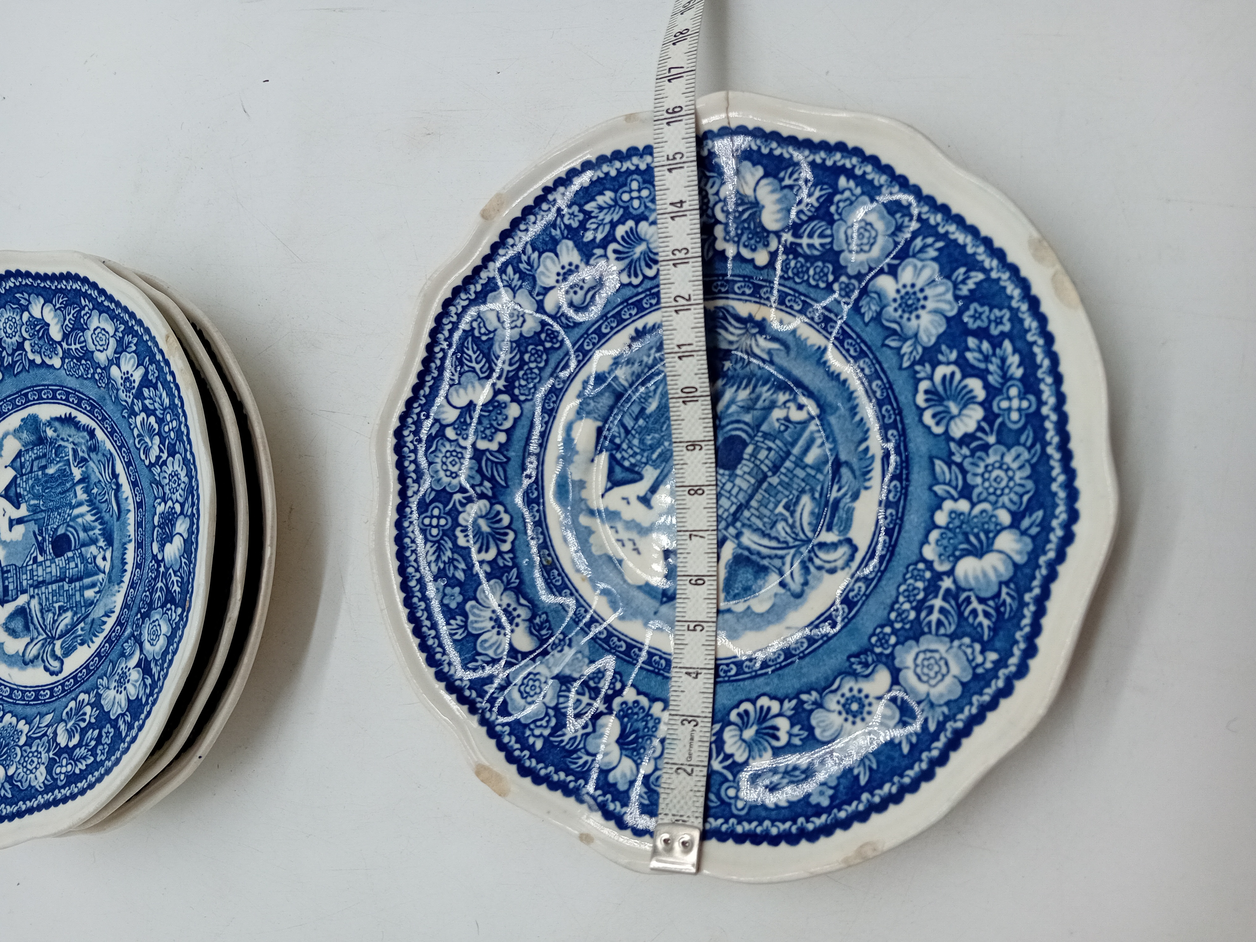 Lot De 11 Assiettes Vintage Petrus Regout & Co Vinktoren Maastricht