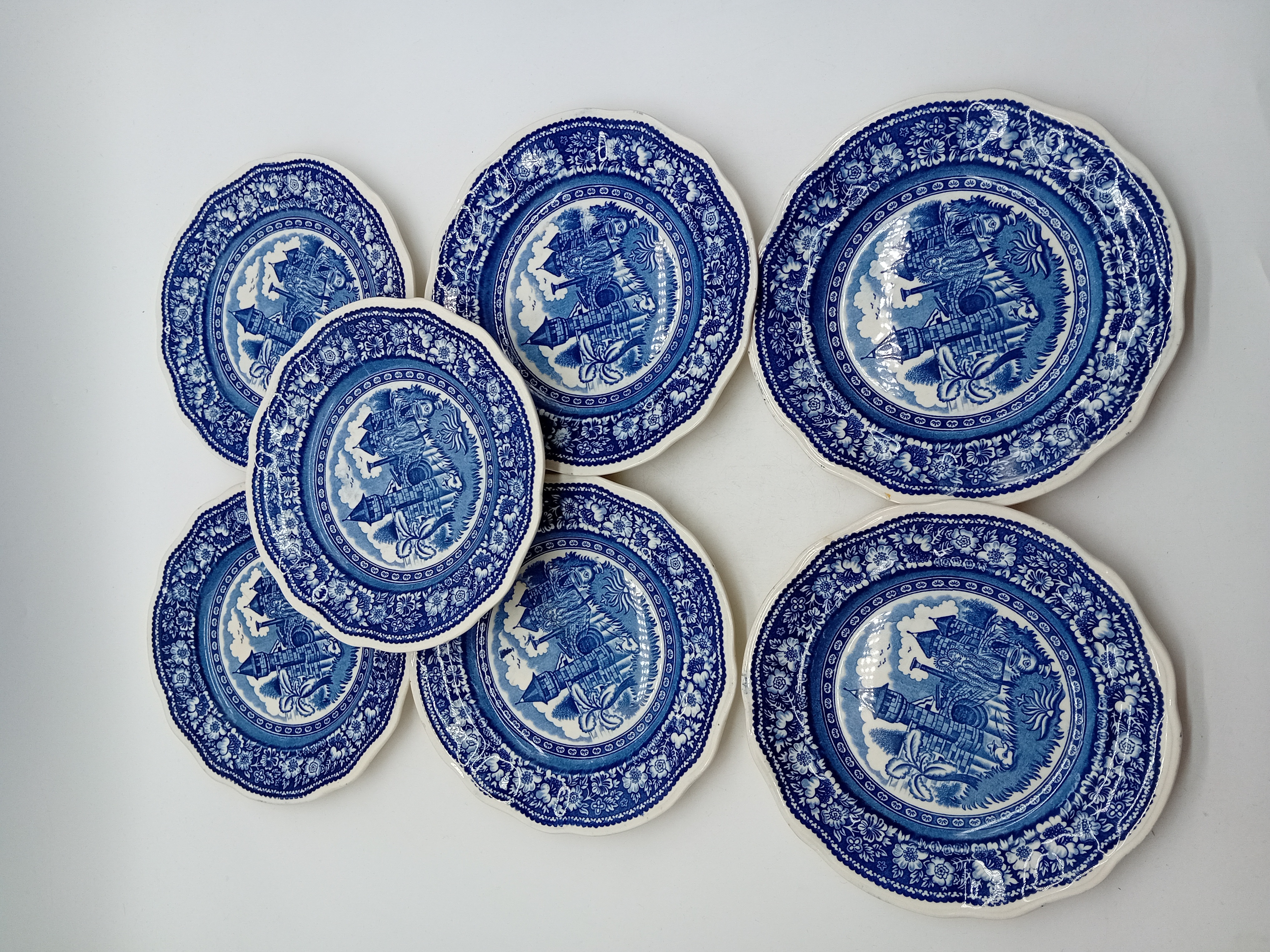 Lot De 11 Assiettes Vintage Petrus Regout & Co Vinktoren Maastricht