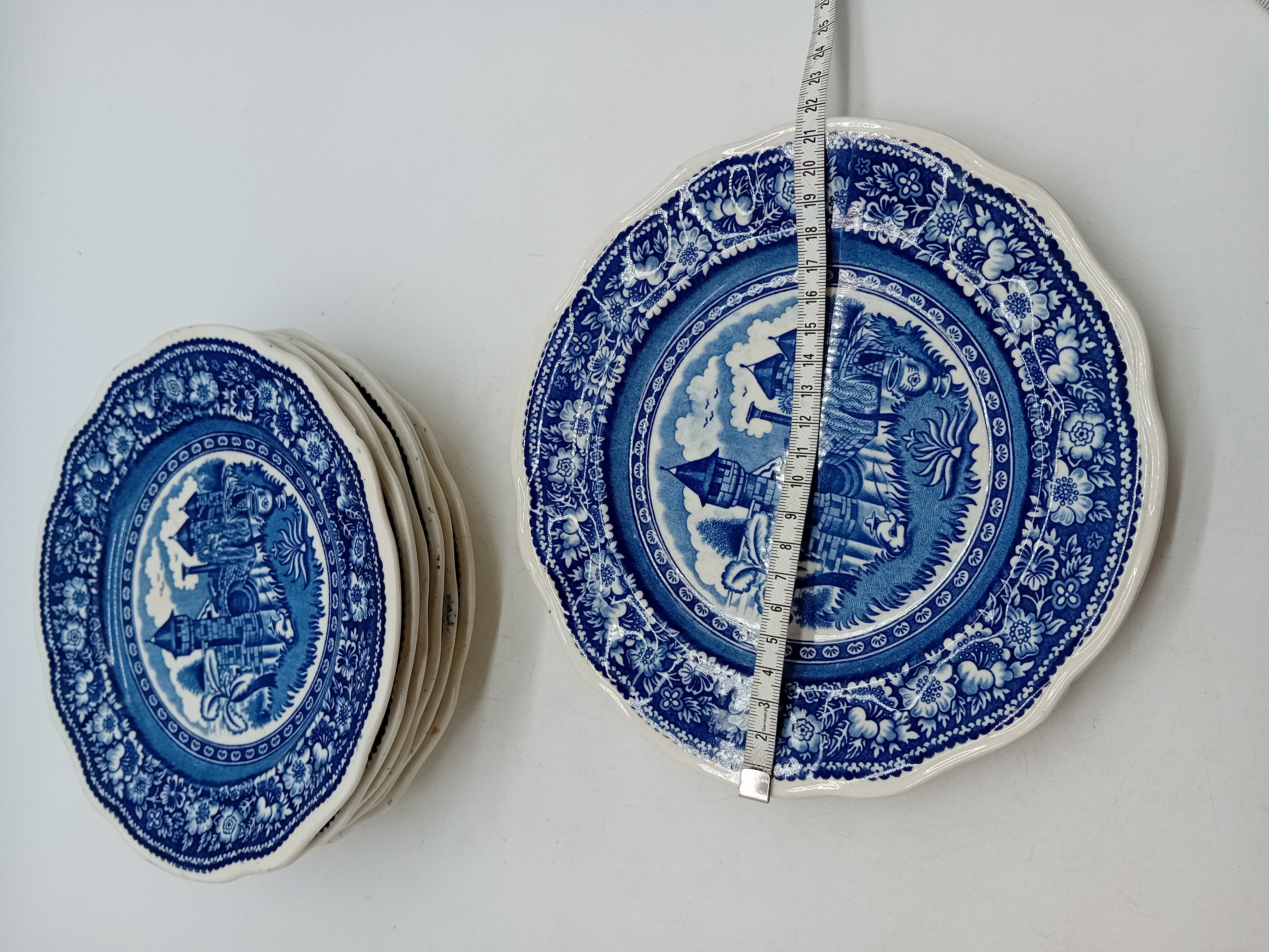 Lot De 11 Assiettes Vintage Petrus Regout & Co Vinktoren Maastricht