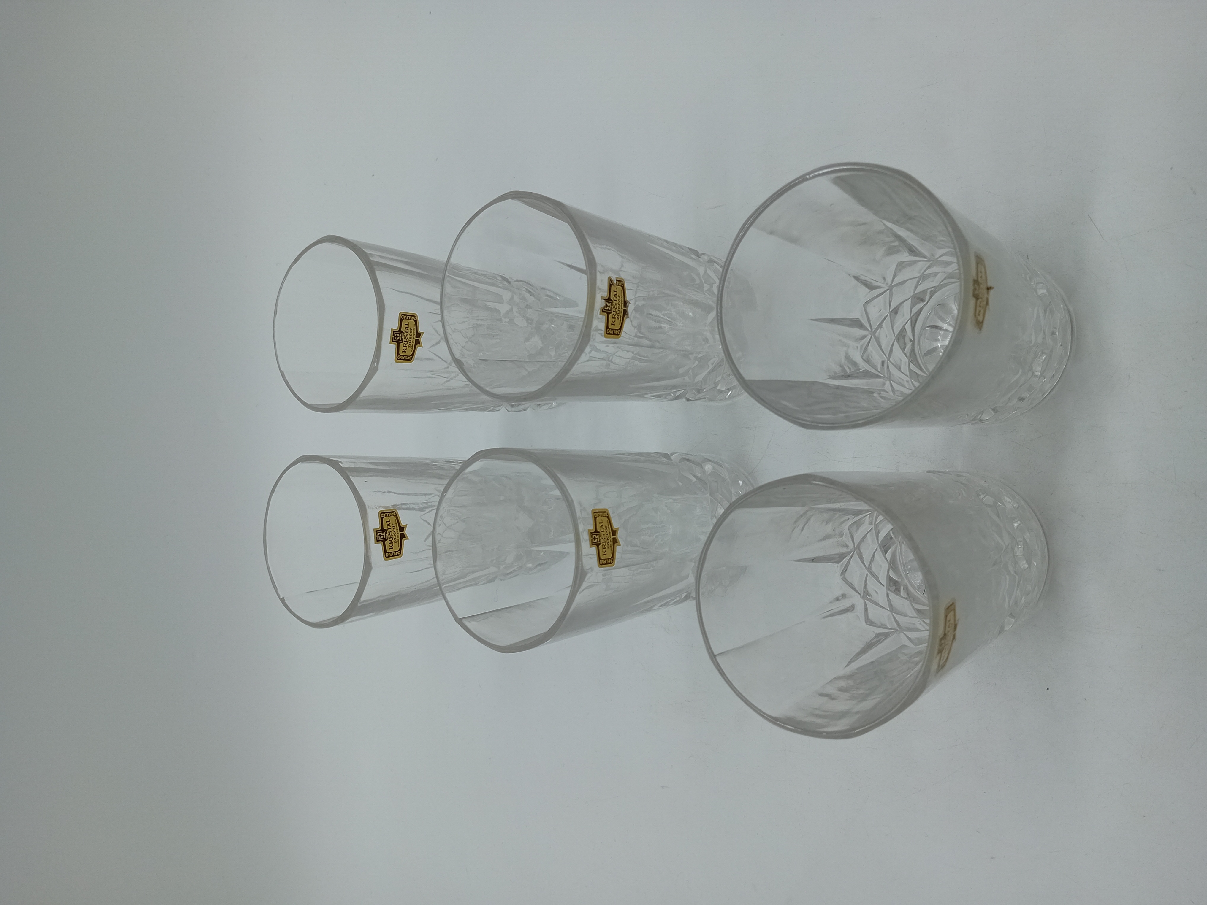 Lot De 6 Verres En Cristal