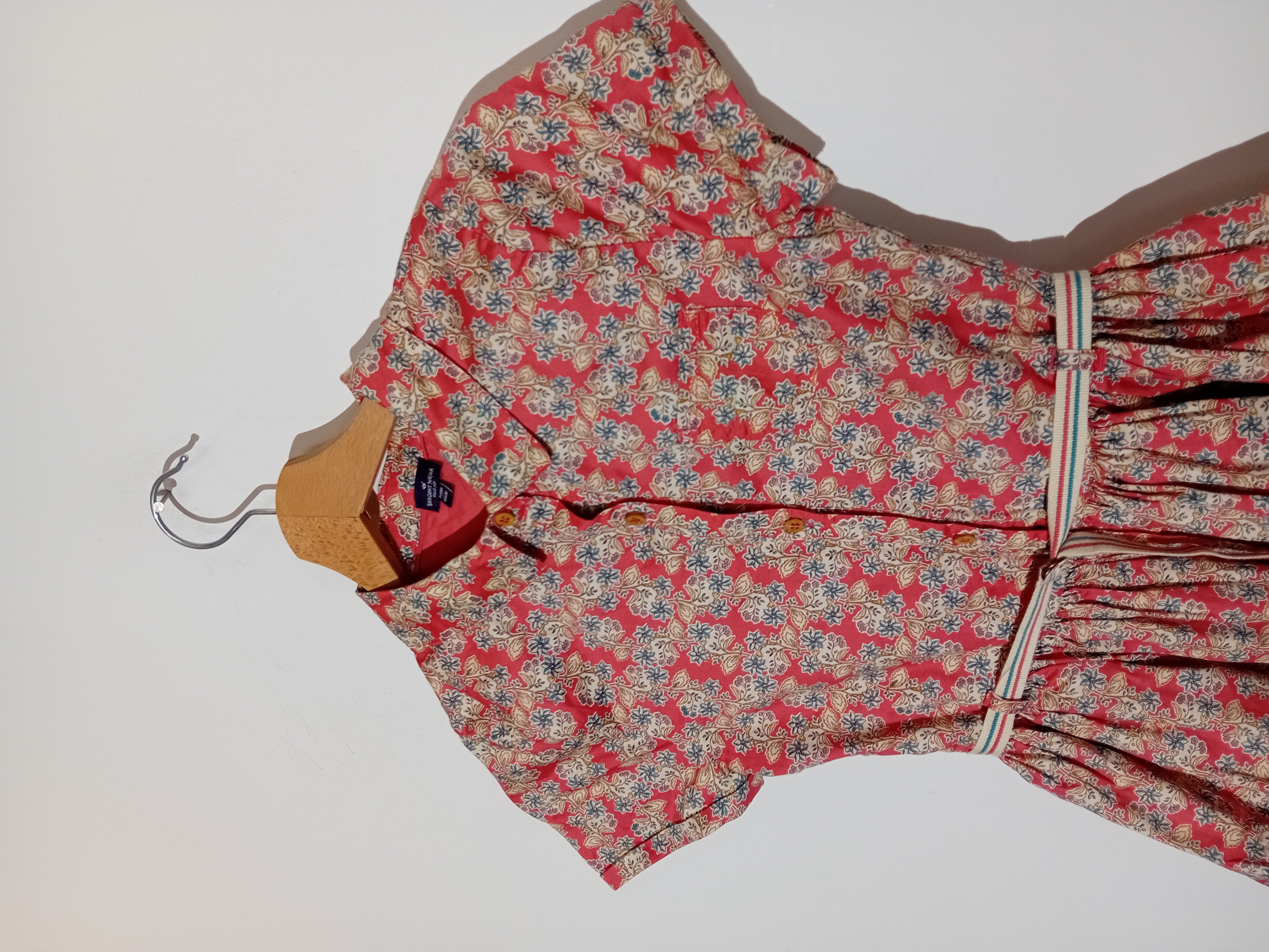 Robe Fleurie Rose Et Bleue Sergent Major
