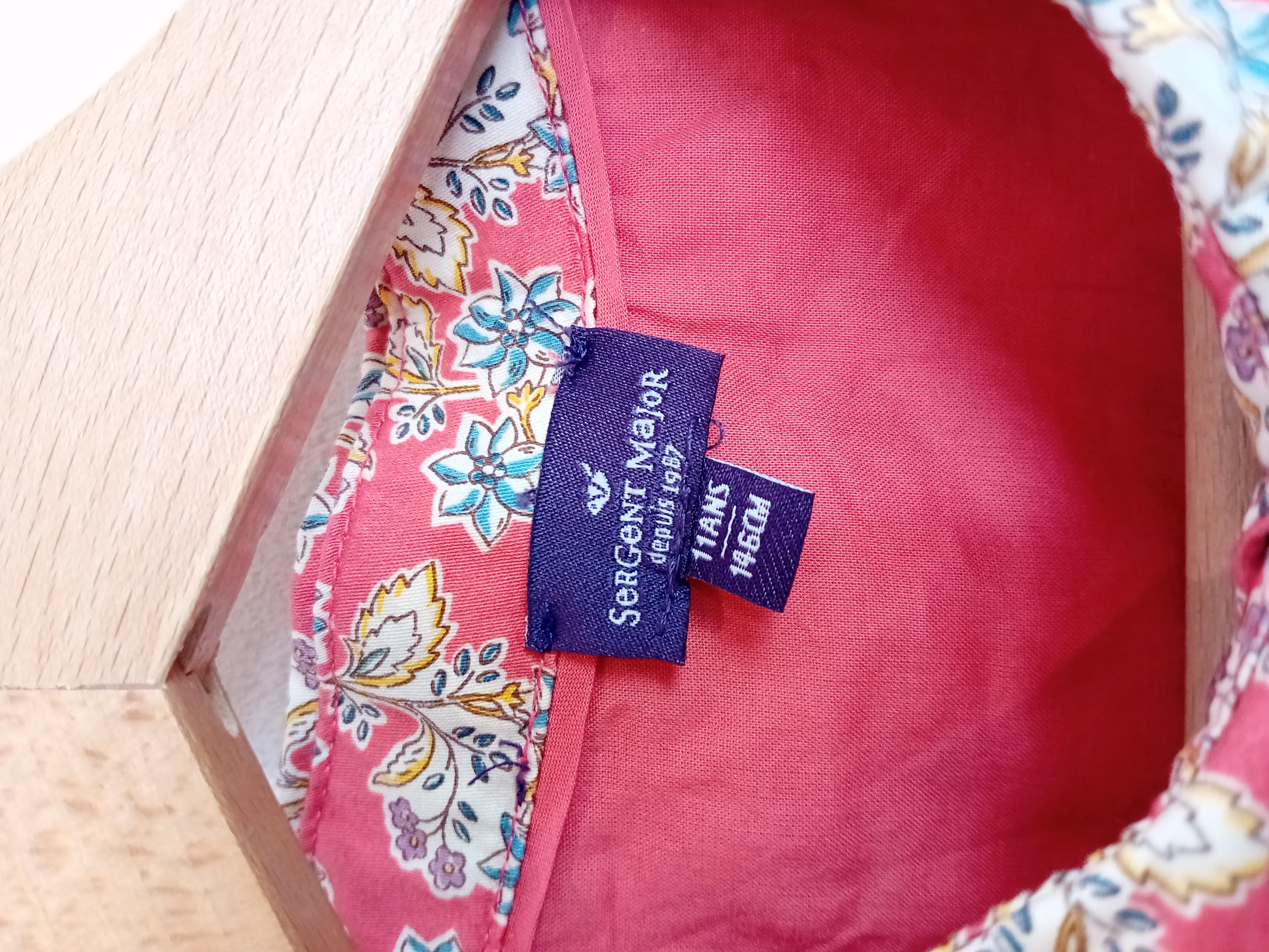Robe Fleurie Rose Et Bleue Sergent Major
