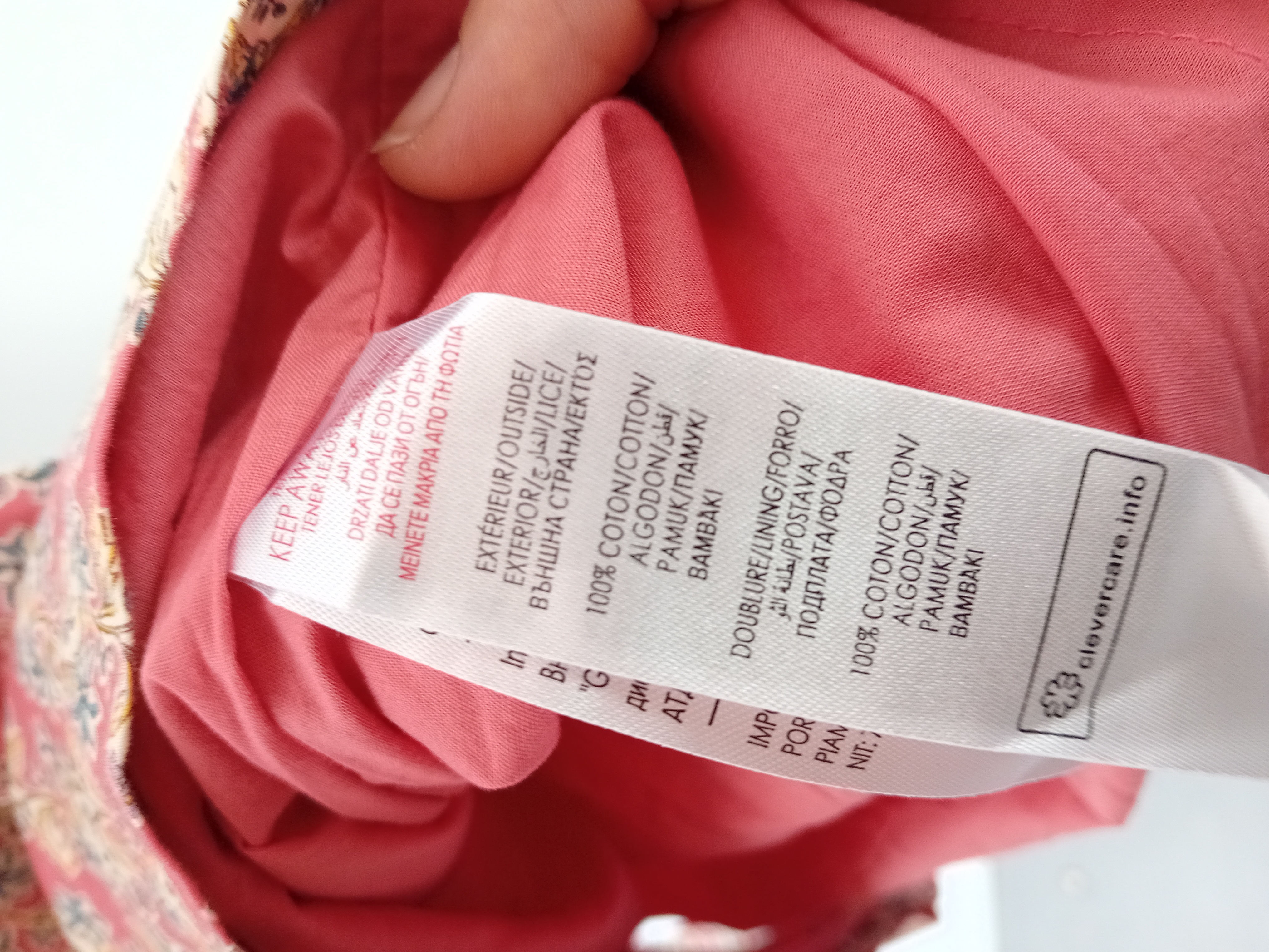 Robe Fleurie Rose Et Bleue Sergent Major