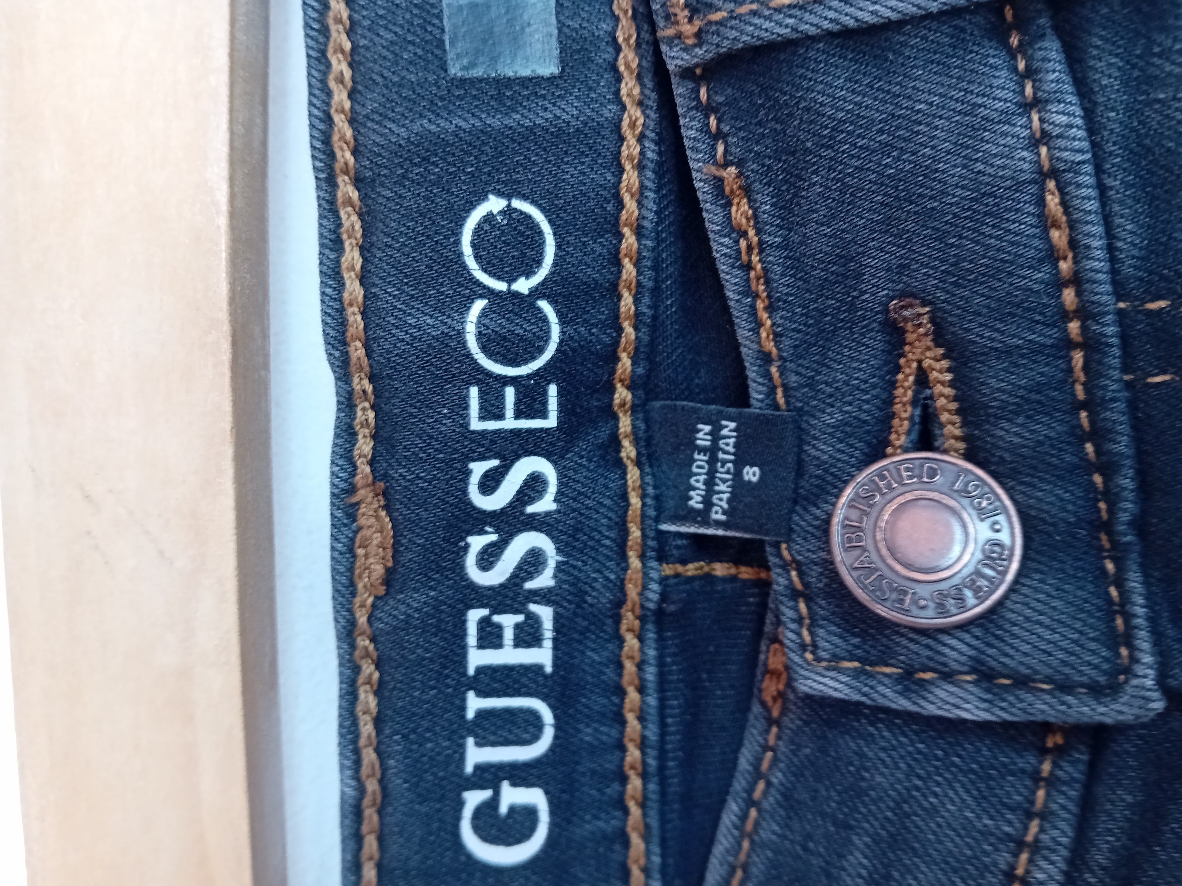 Jean Slim Gris Guess 8 Ans