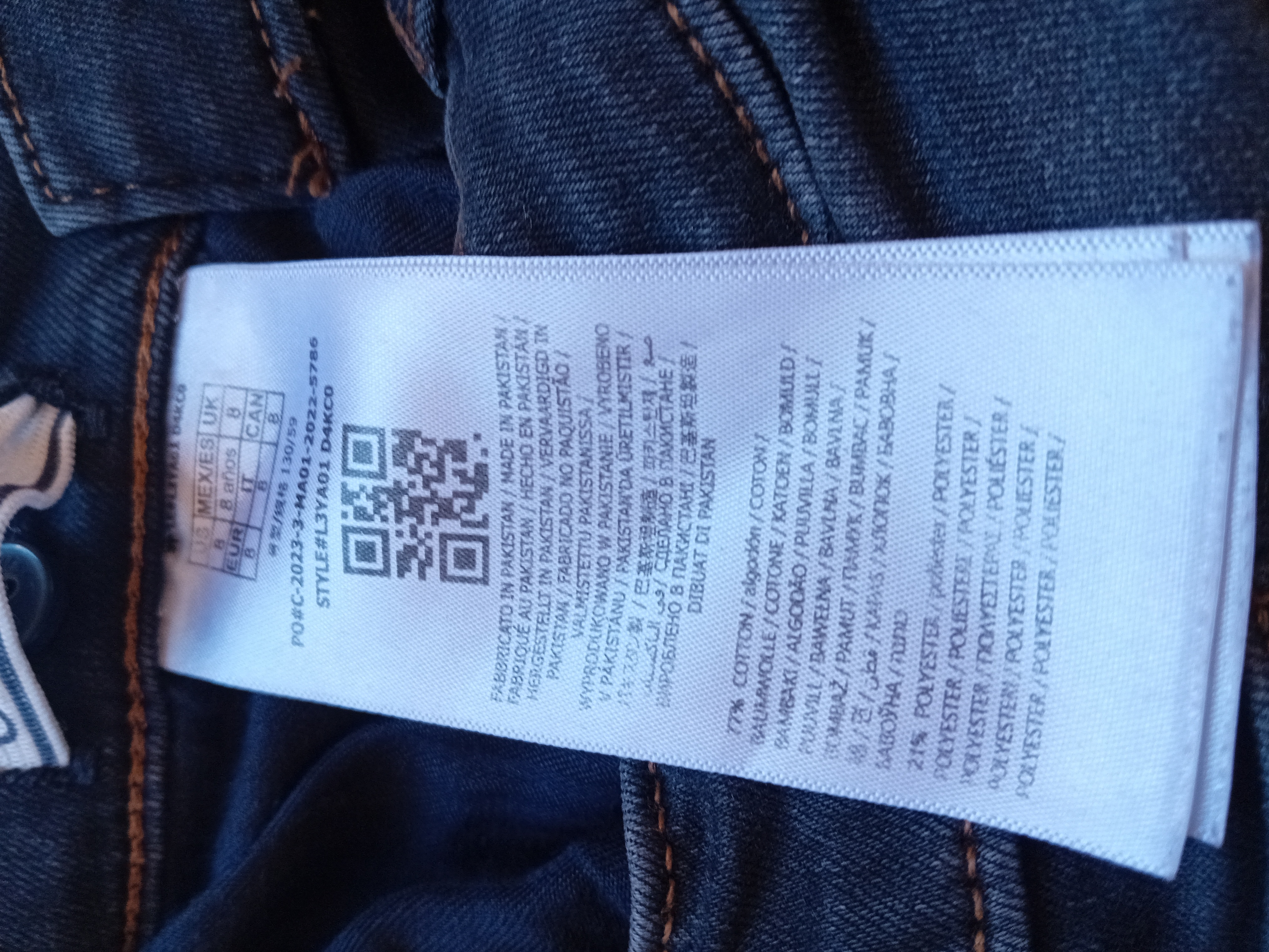 Jean Slim Gris Guess 8 Ans