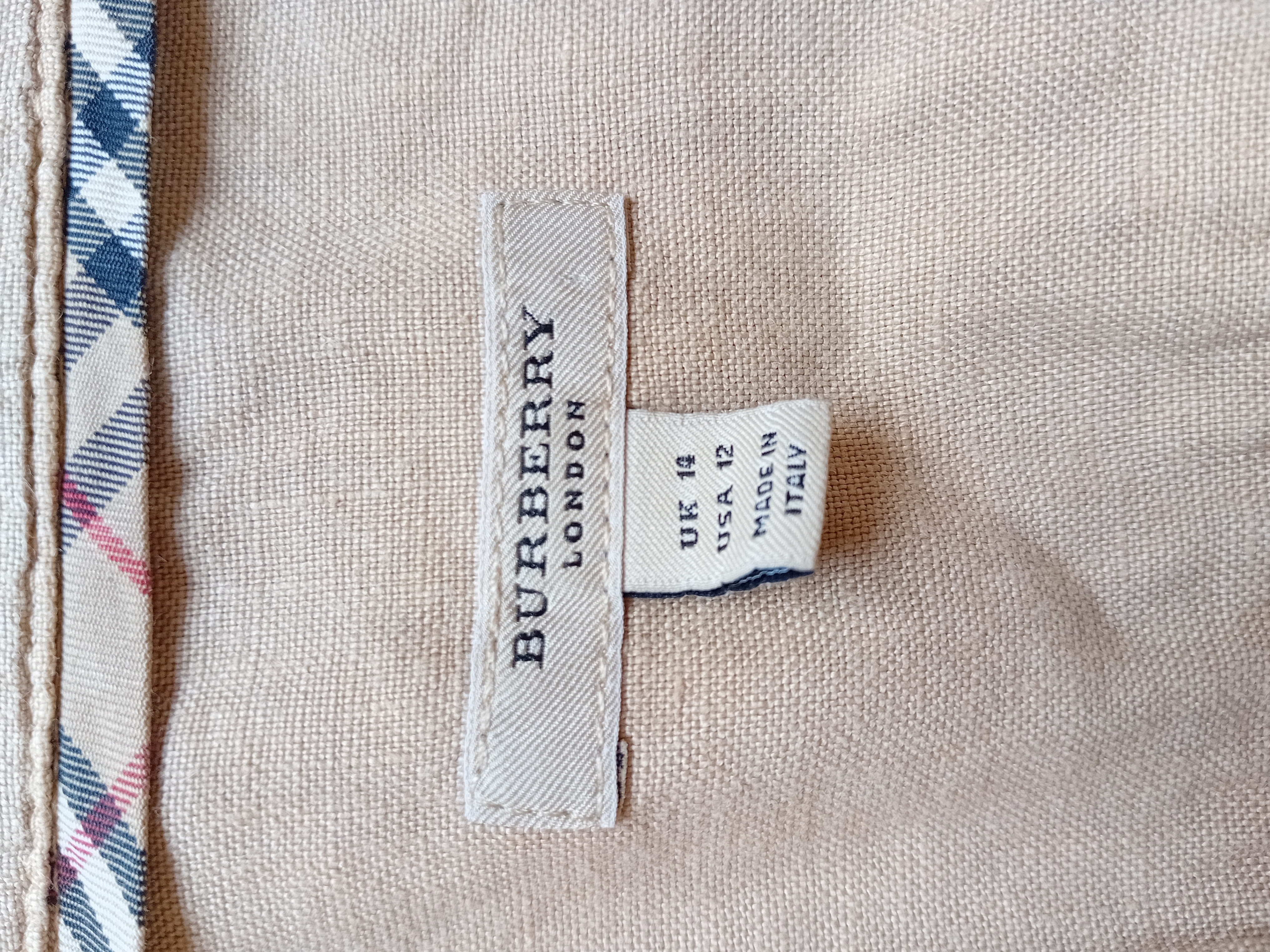 Robe Saharienne Lin Burberry Beige