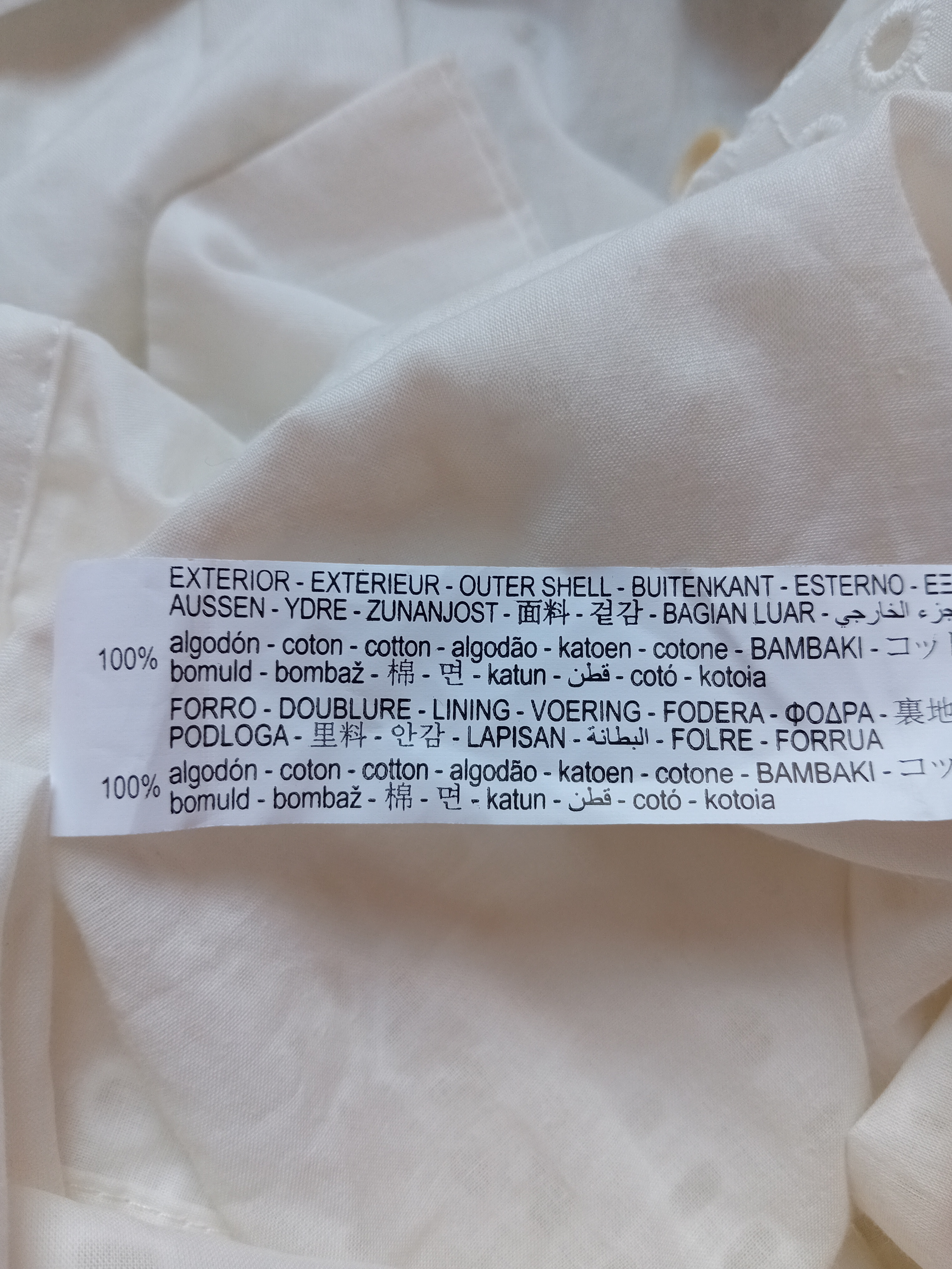 Robe Longue Zara Blanche Broderie Anglaise