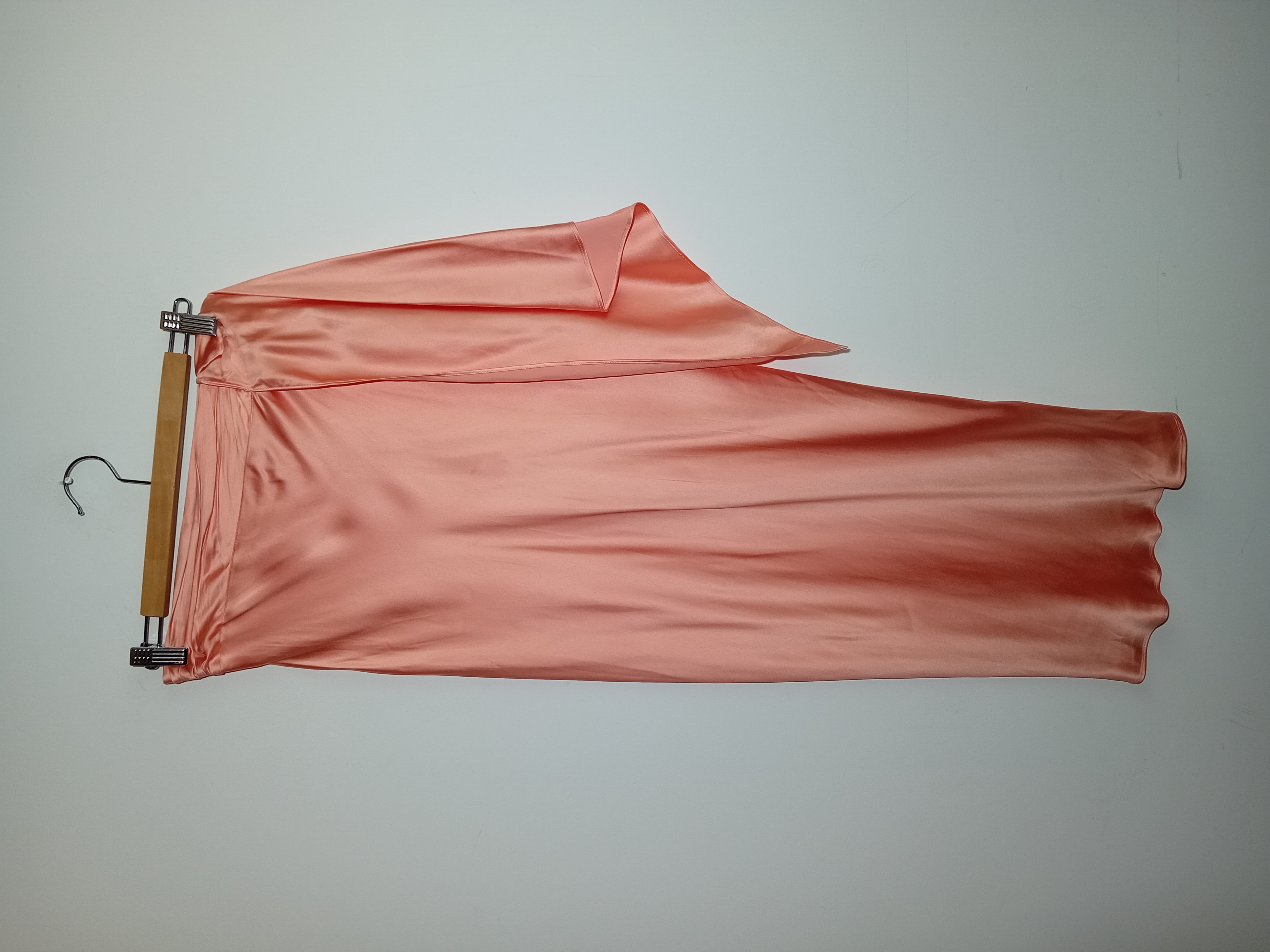 Jupe drapée satinée Liu Jo rose saumon