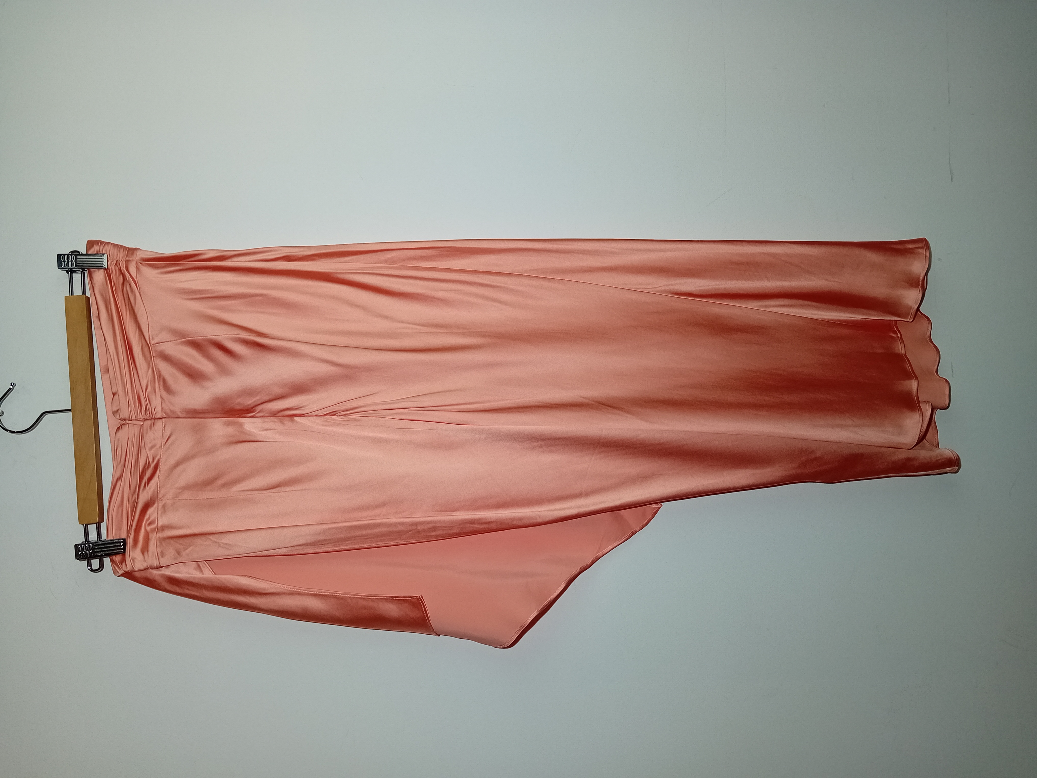 Jupe drapée satinée Liu Jo rose saumon
