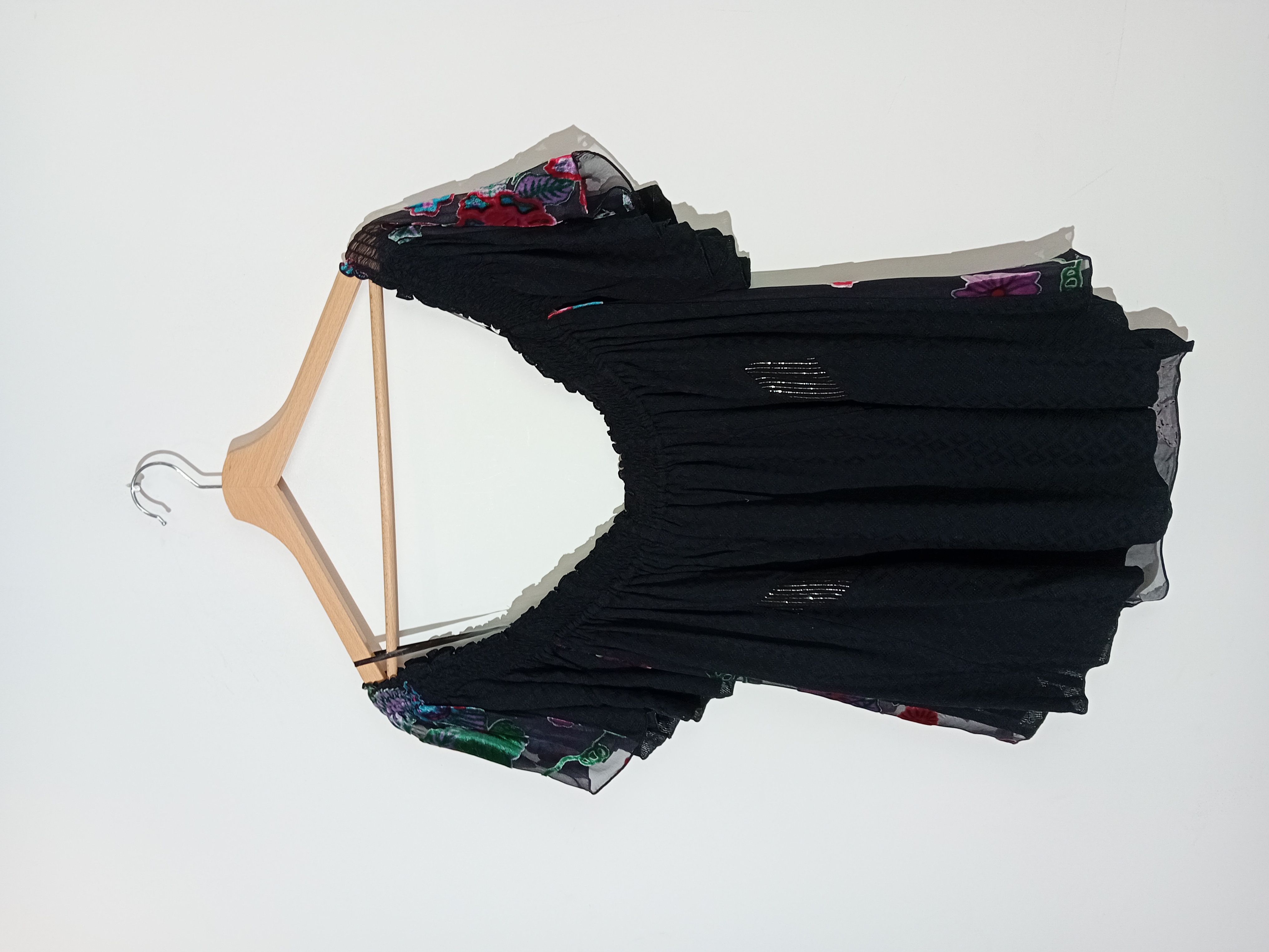 Hale Bob Haut Fleuri En Velours Et Perles