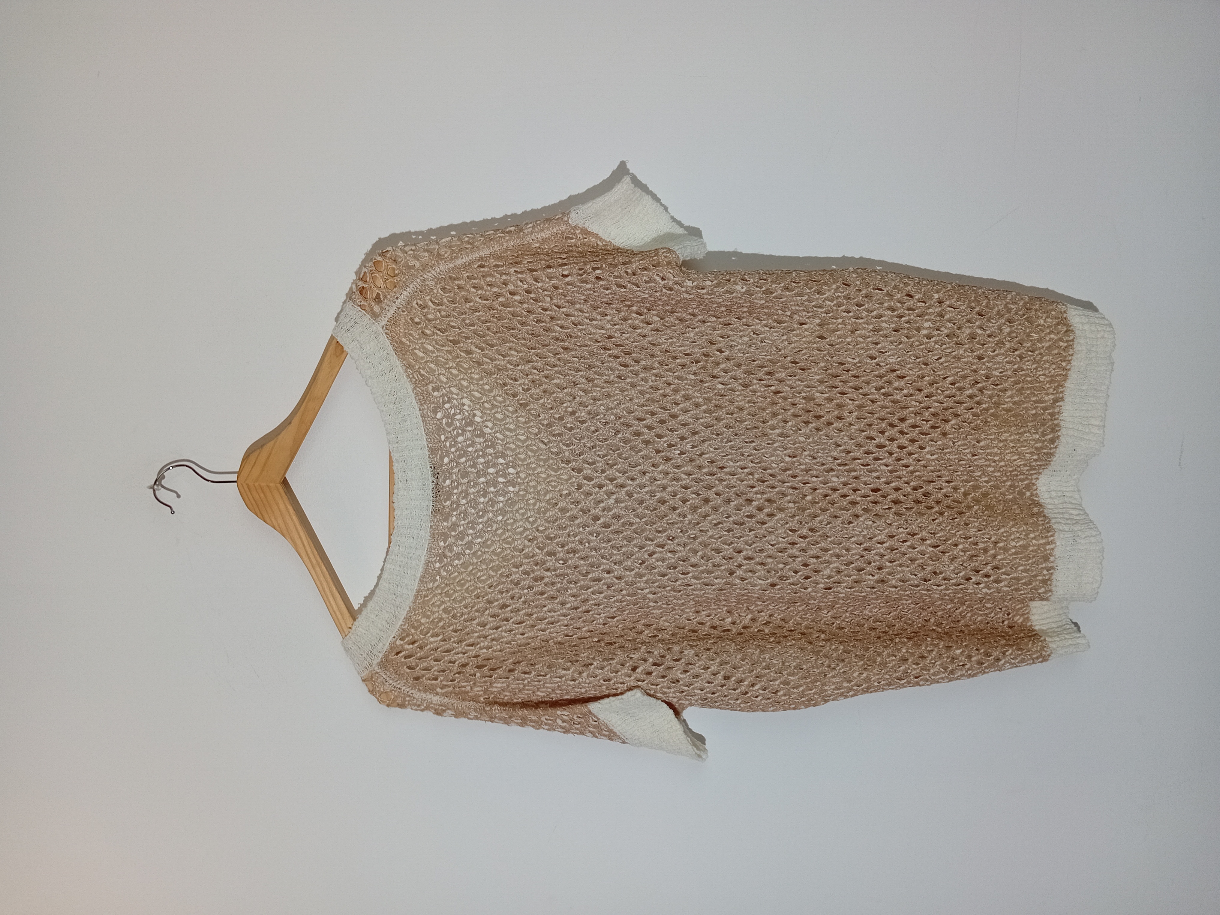 Pull En Maille Ajourée Bicolore Kash