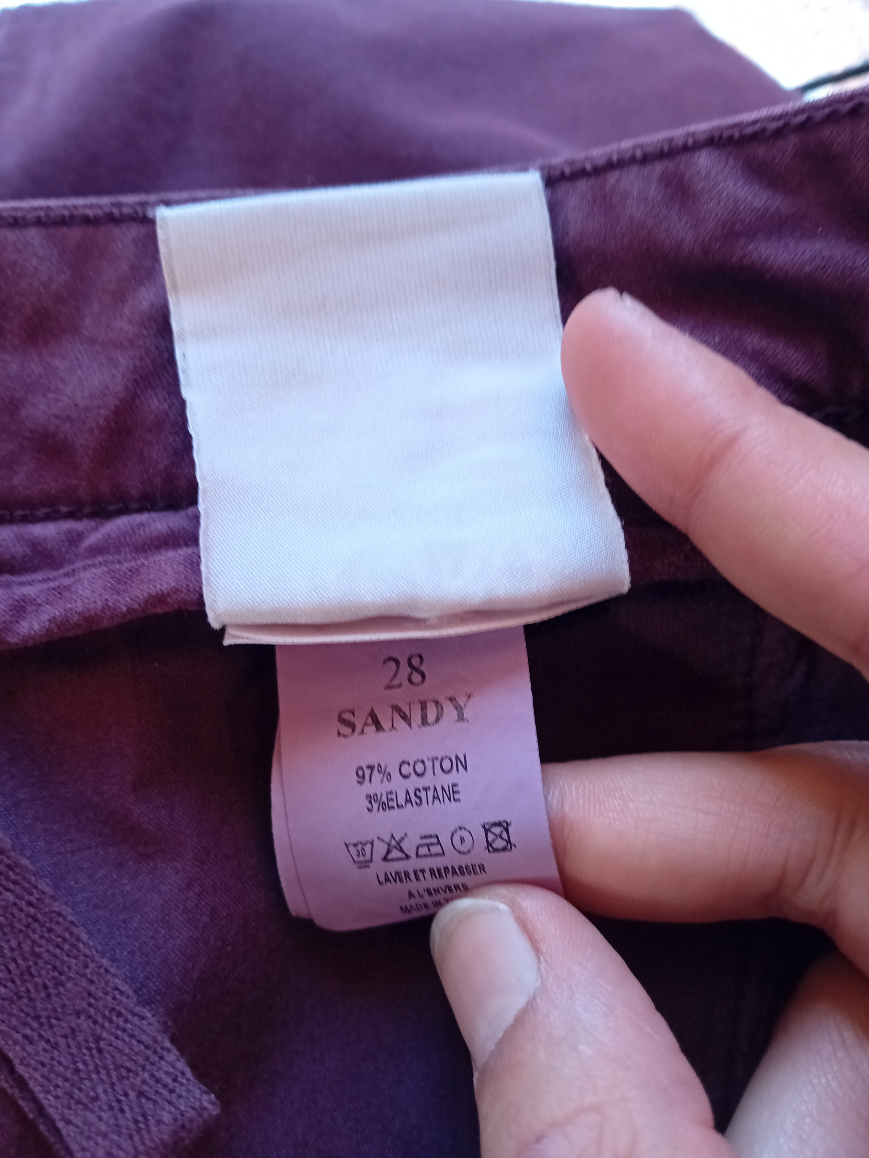 Pantalon Slim Bordeaux Reiko