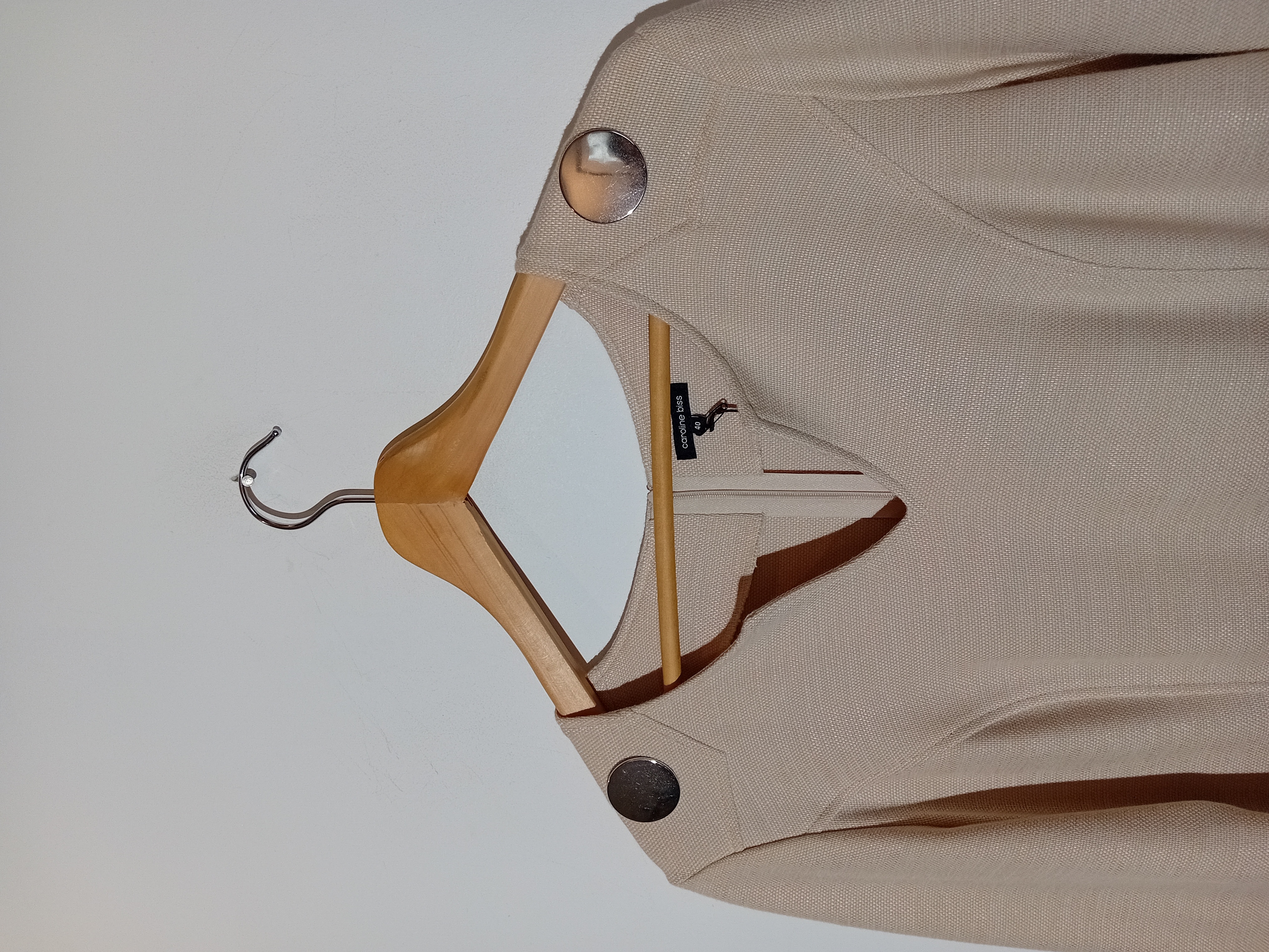 Robe Trapèze Beige Caroline Biss L