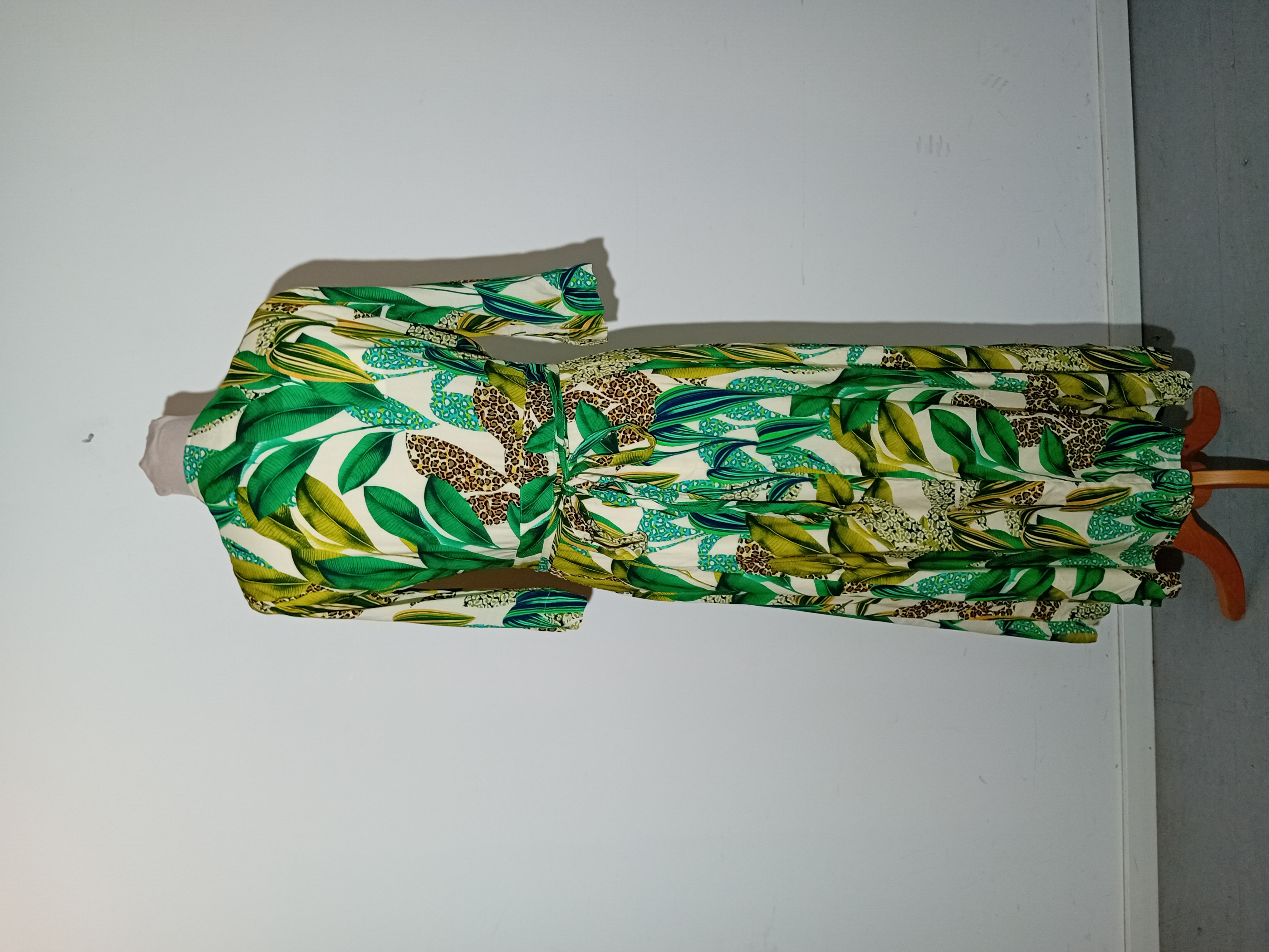 Robe Longue Gigue Tropicale Et Léopard
