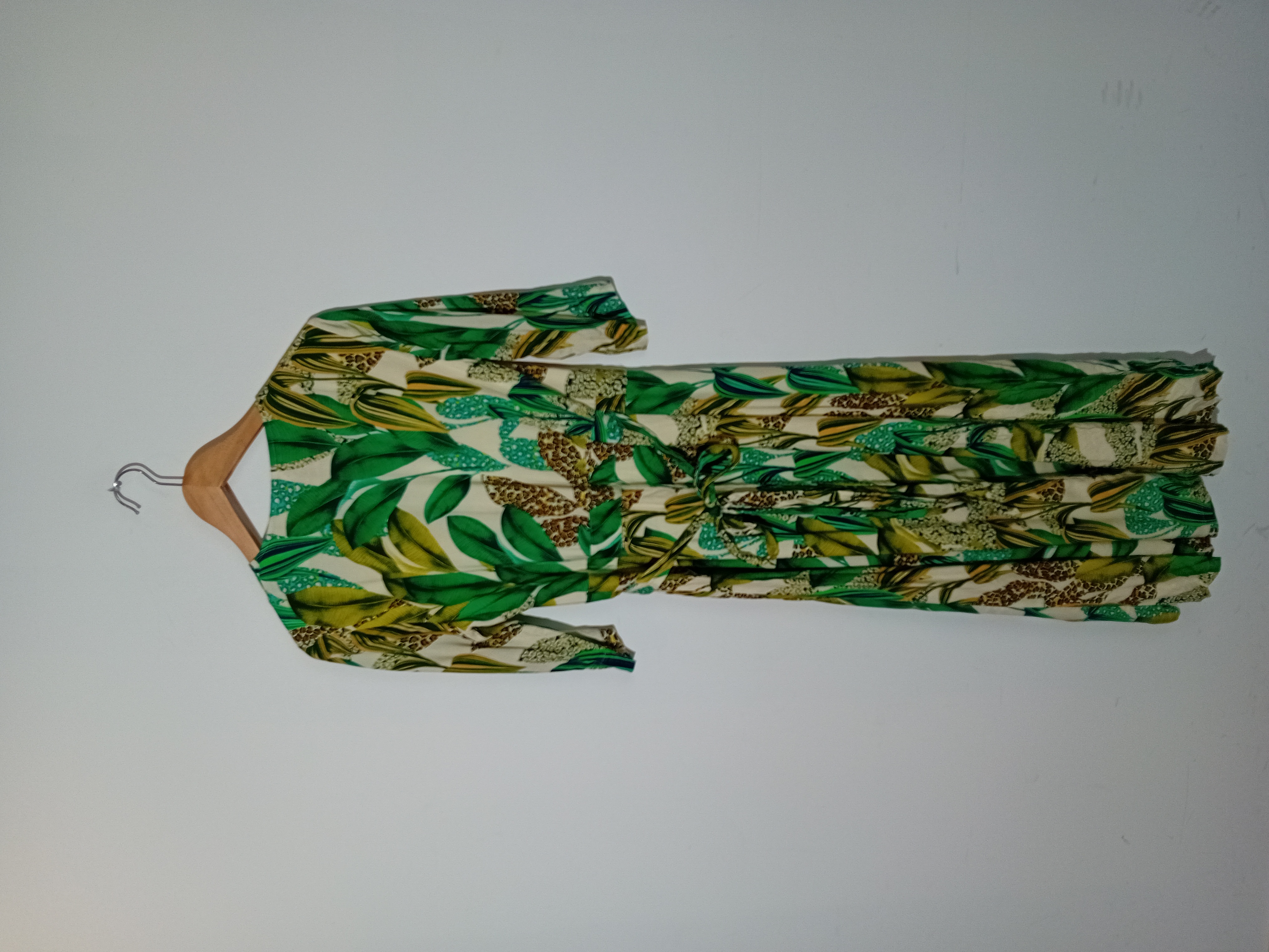 Robe Longue Gigue Tropicale Et Léopard