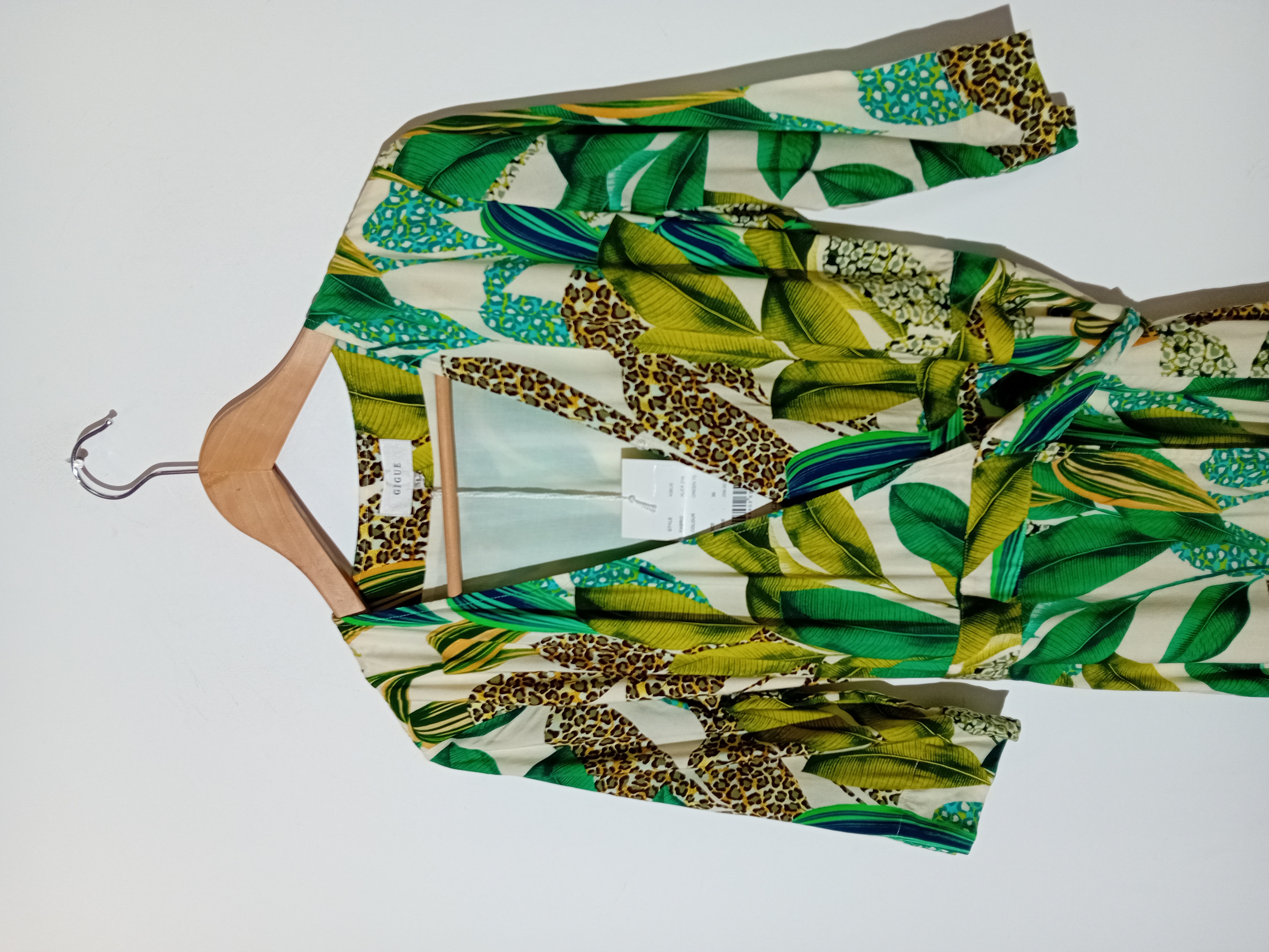 Robe Longue Gigue Tropicale Et Léopard