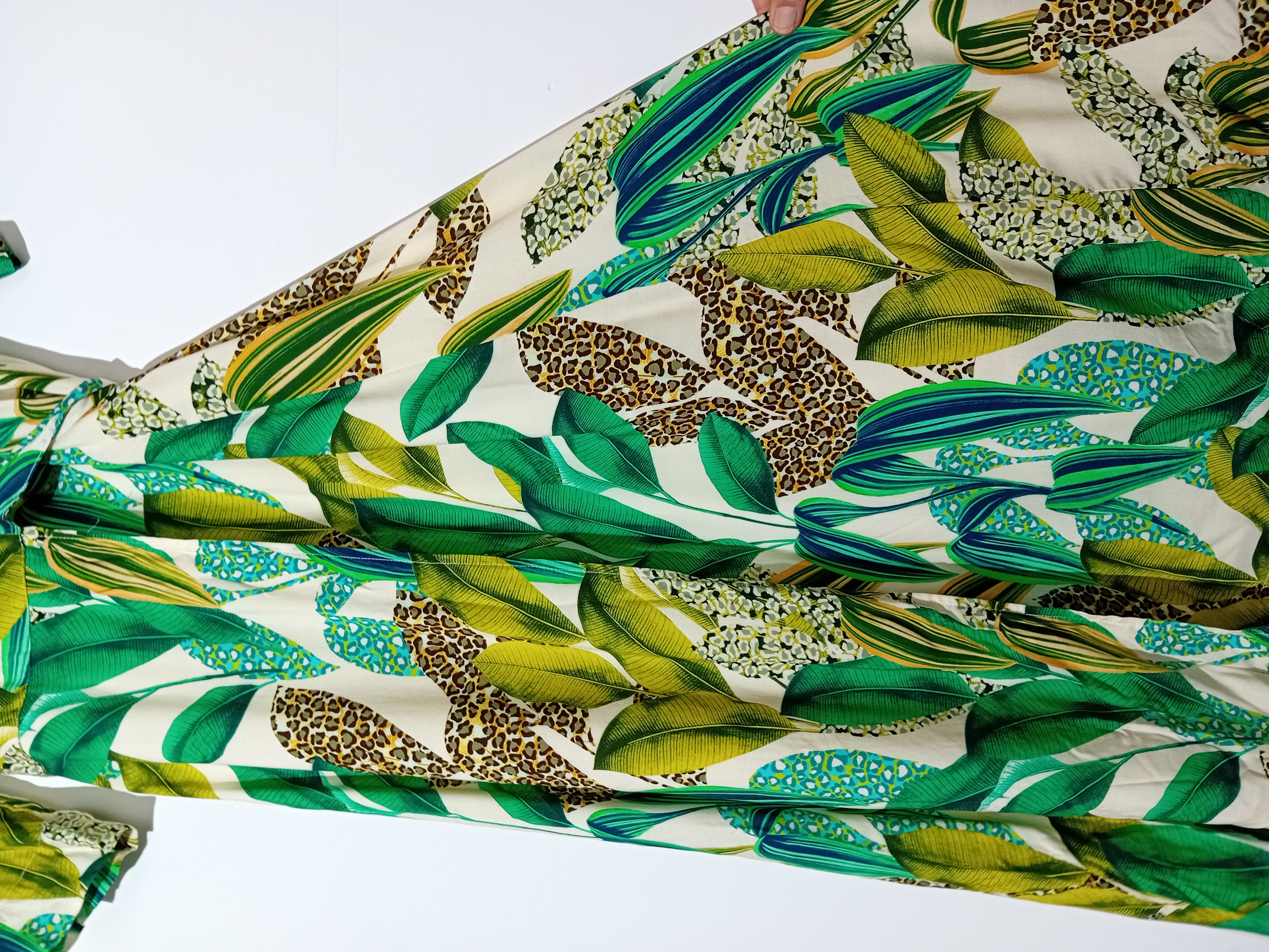 Robe Longue Gigue Tropicale Et Léopard