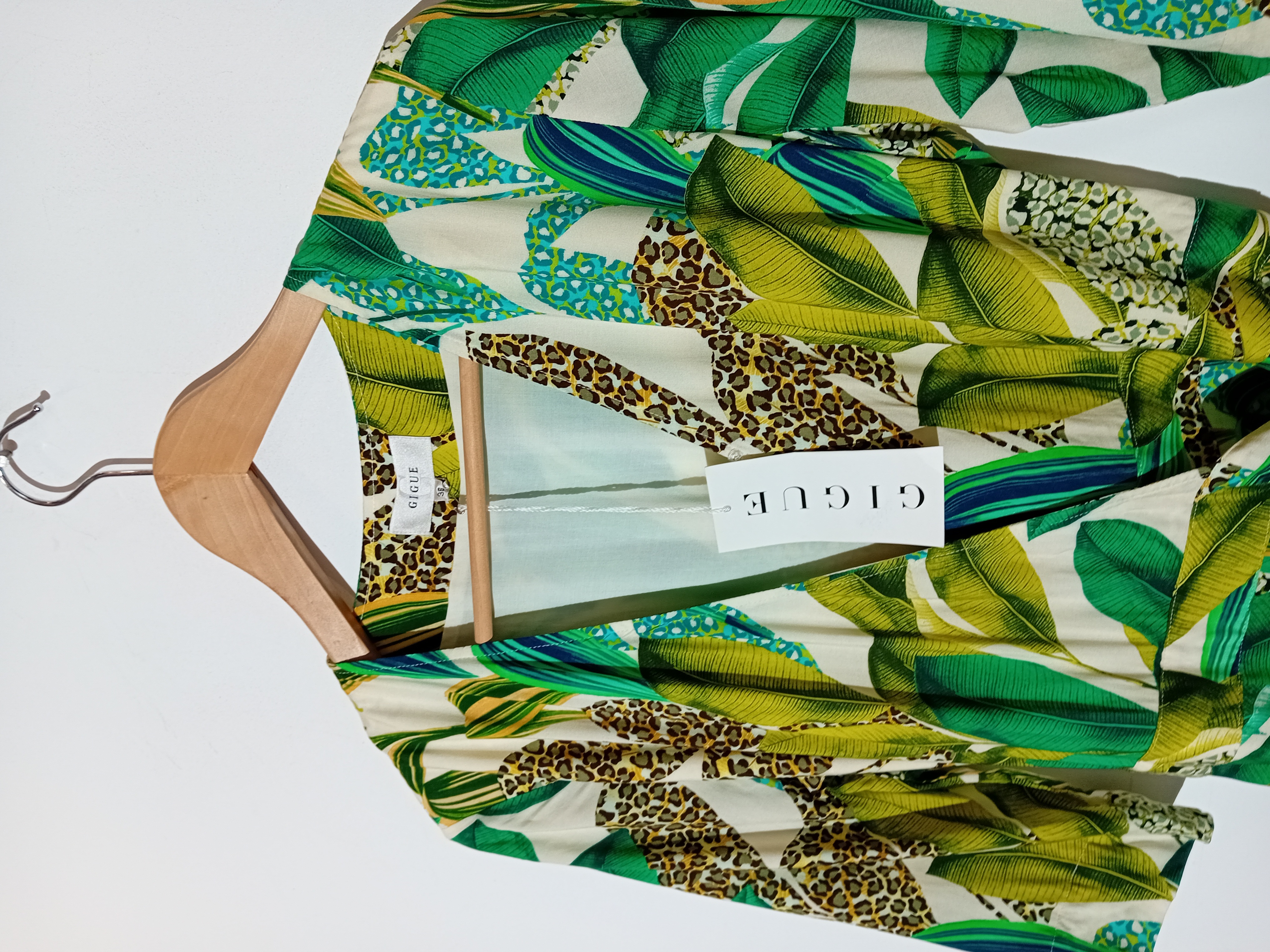 Robe Longue Gigue Tropicale Et Léopard