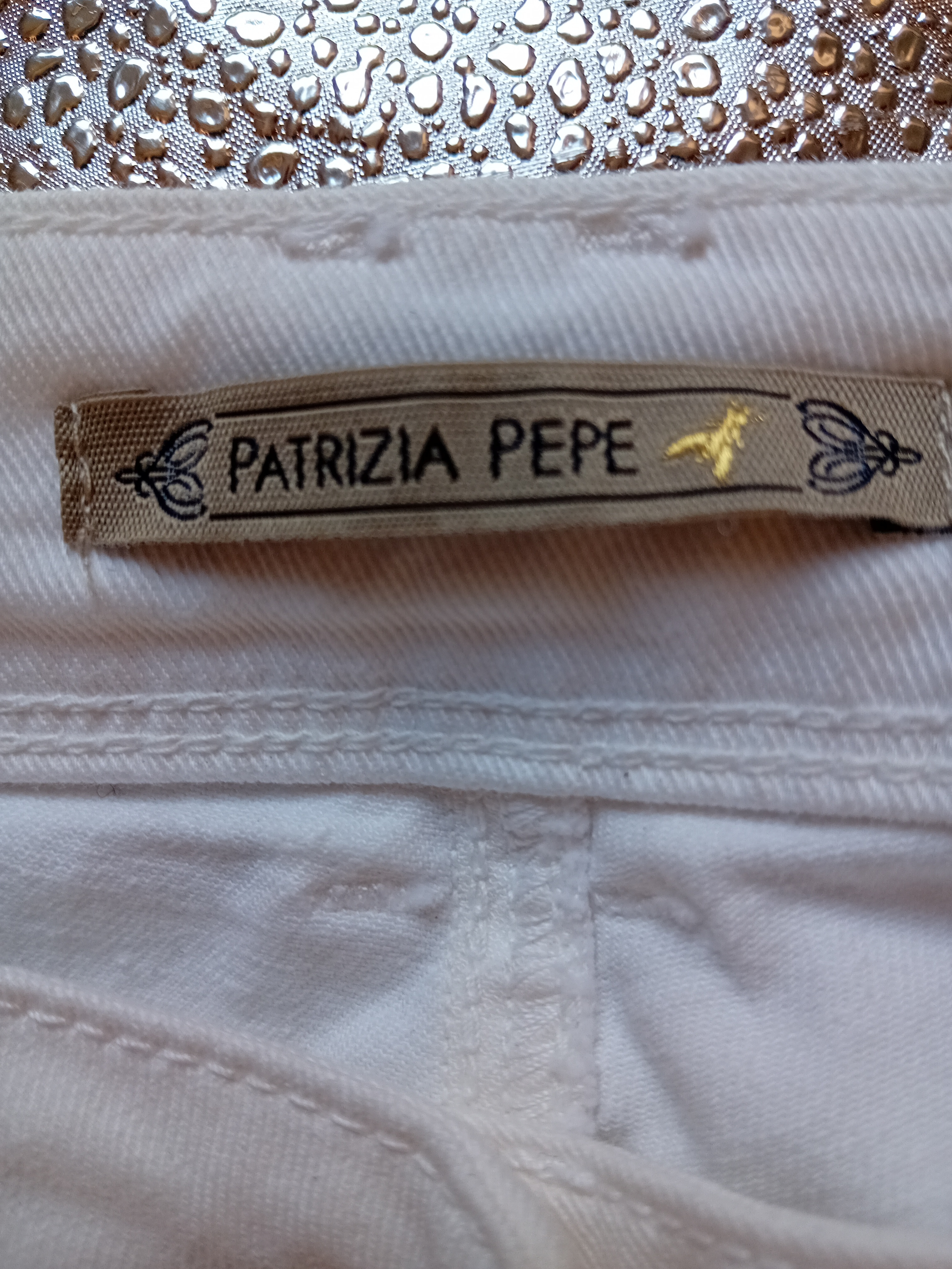 Jean Slim Blanc Patrizia Pepe W28