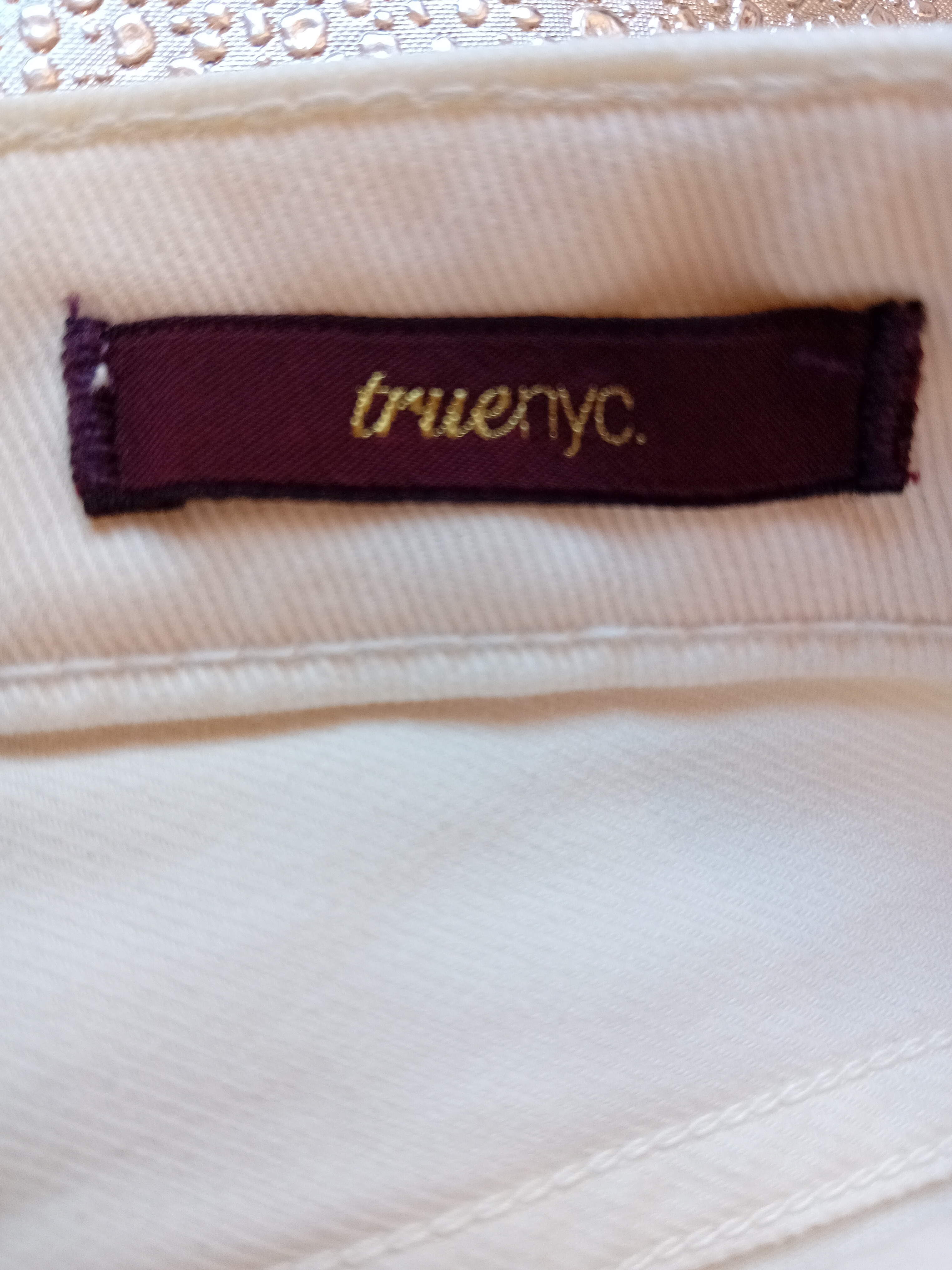 Pantalon Jean Blanc Cassé True Nyc
