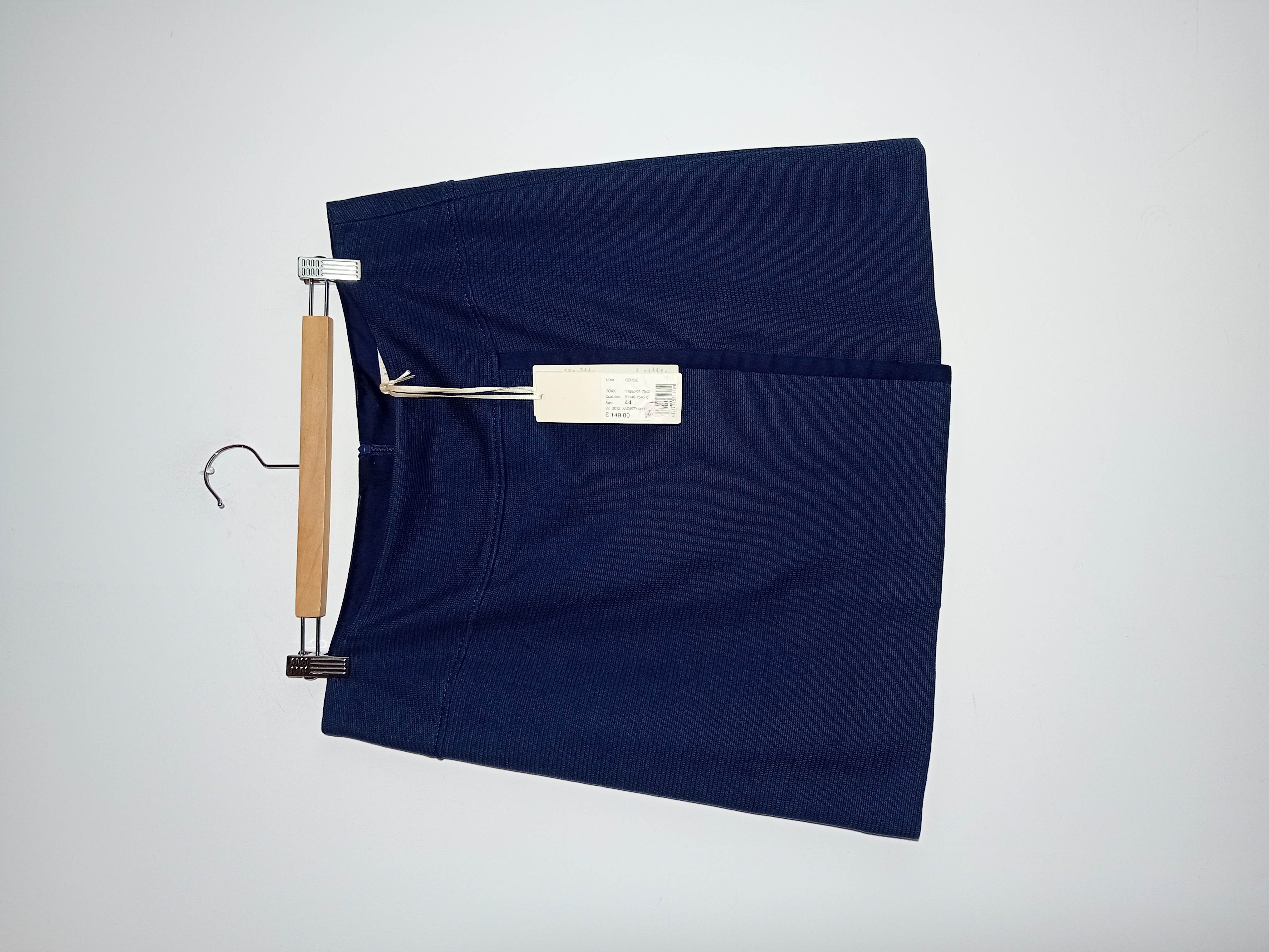 Jupe Courte Bleu Marine Texturée