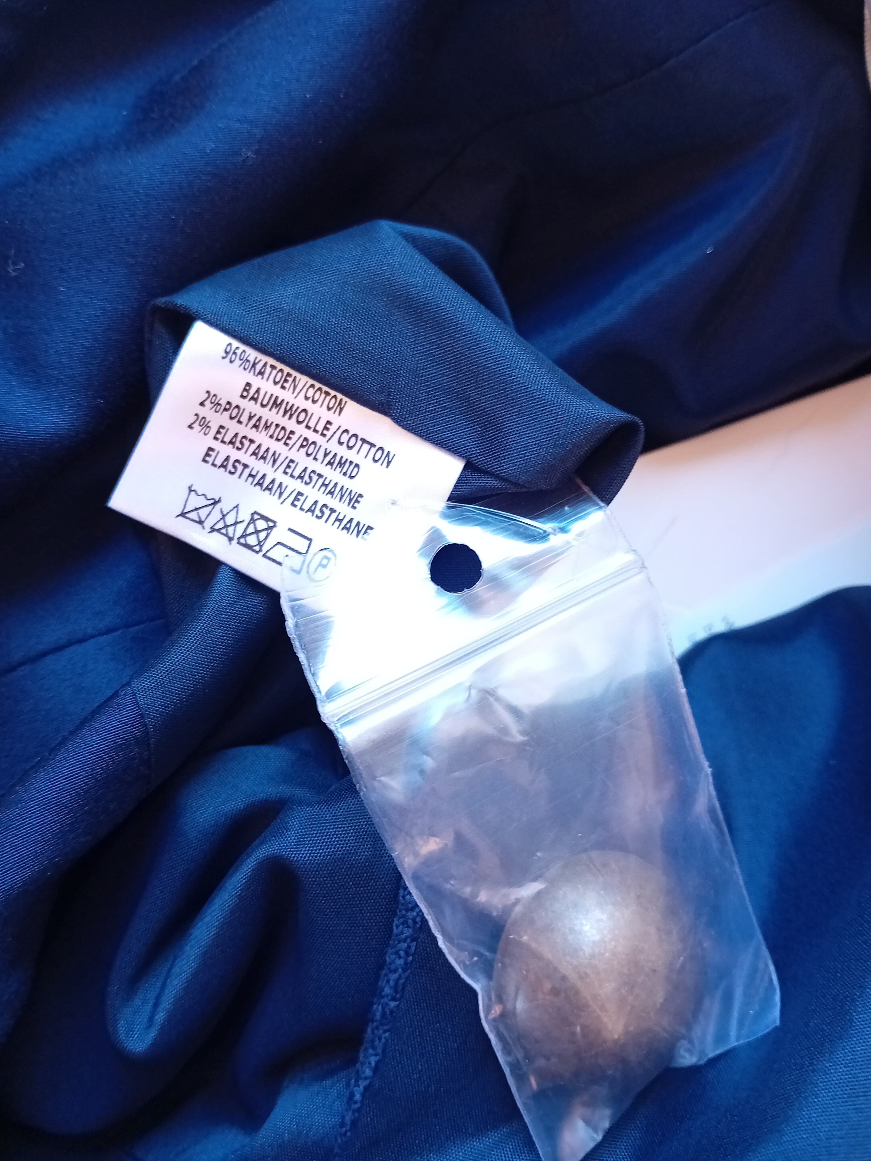 Jupe Courte Bleu Marine Texturée