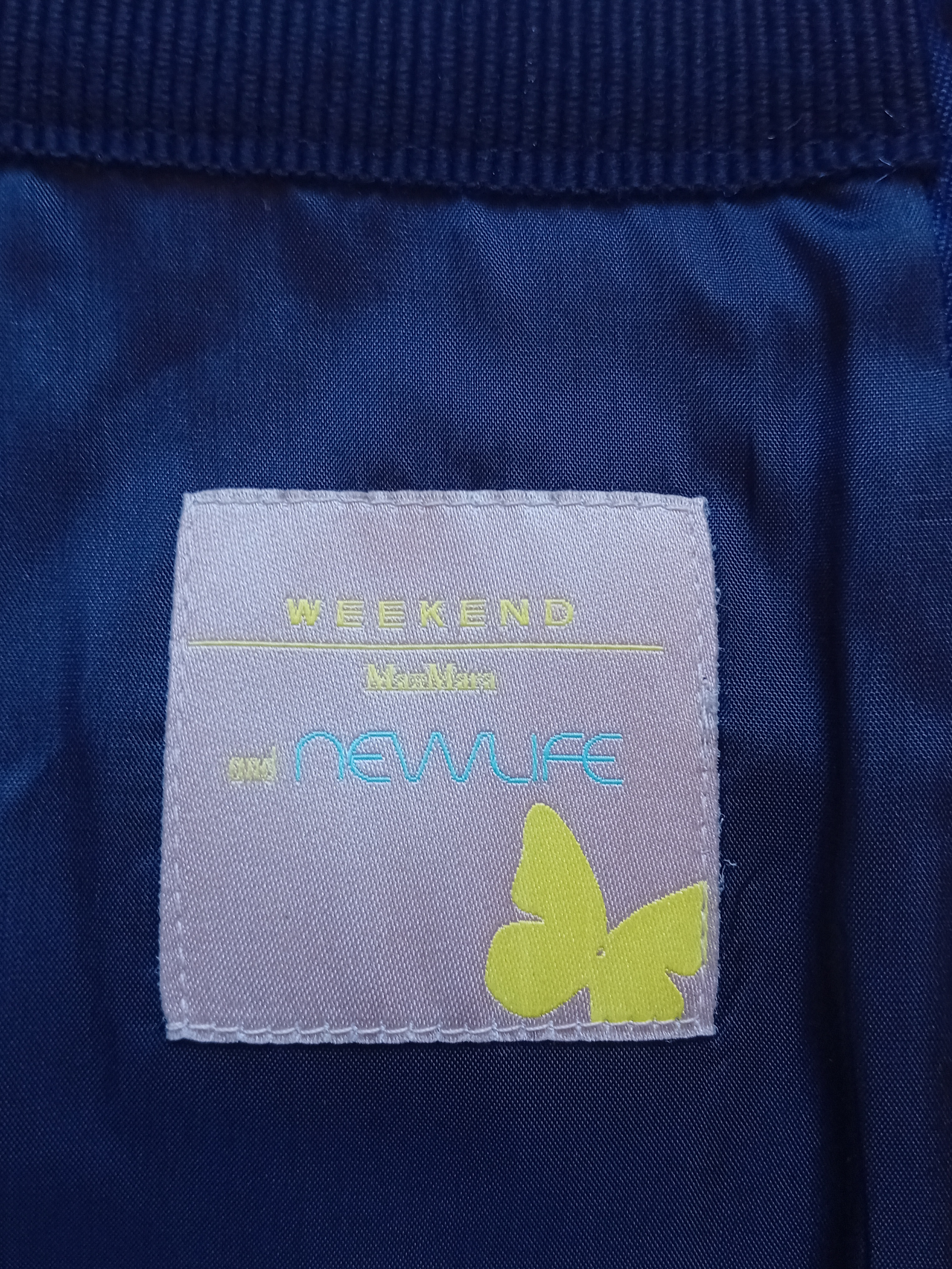 Jupe Trapèze Bleu Marine Weekend Maxmara