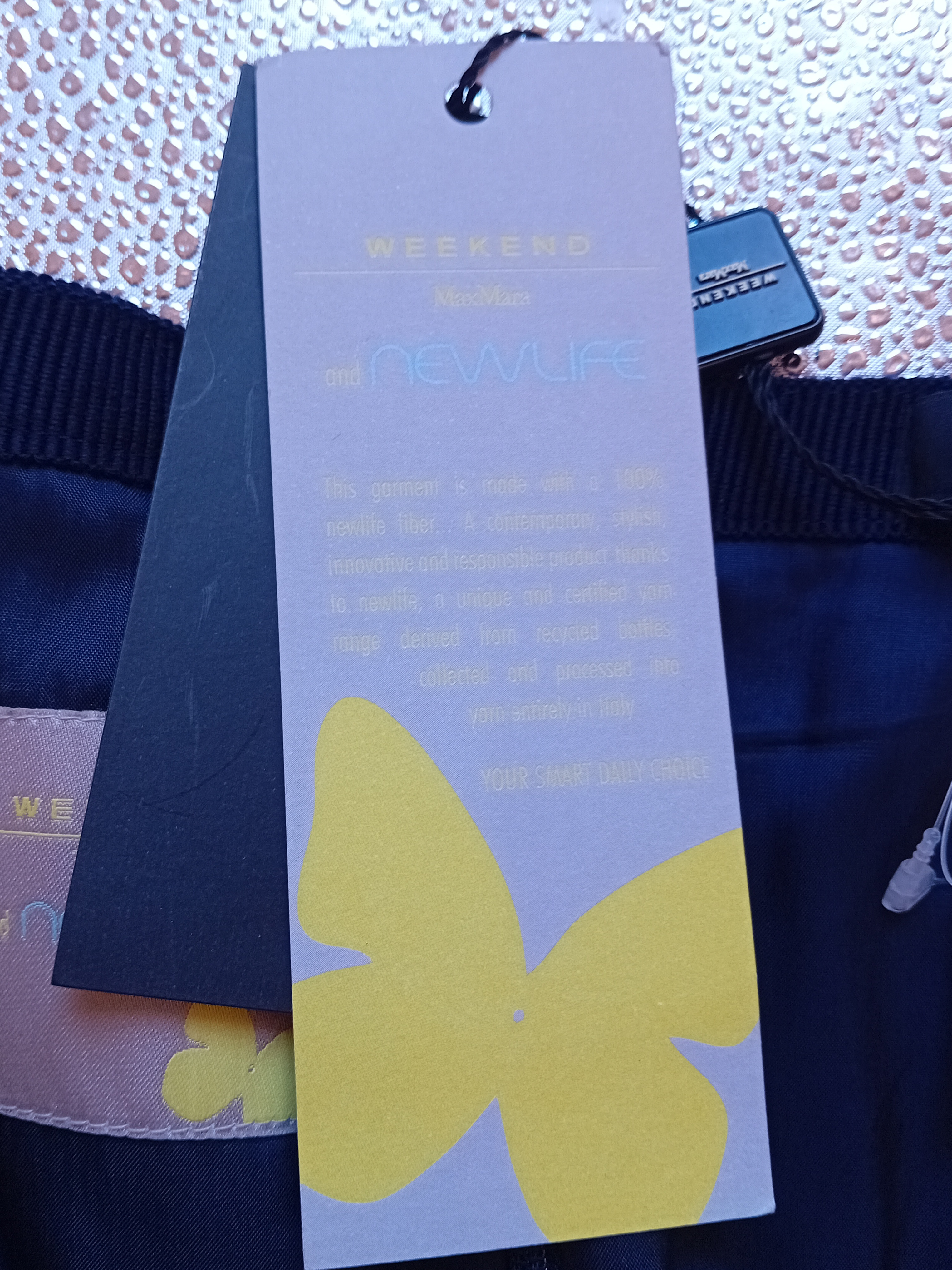 Jupe Trapèze Bleu Marine Weekend Maxmara
