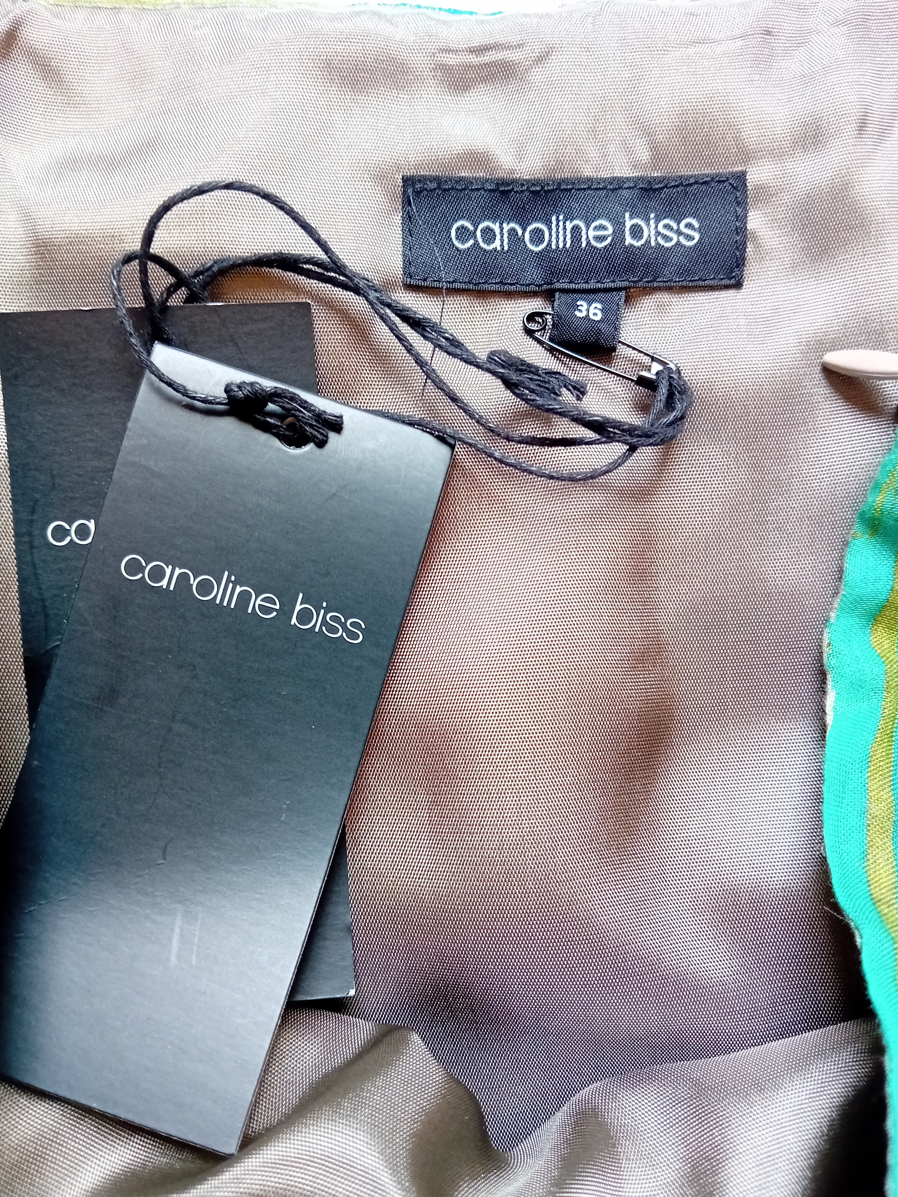 Jupe À Rayures Multicolores Caroline Biss