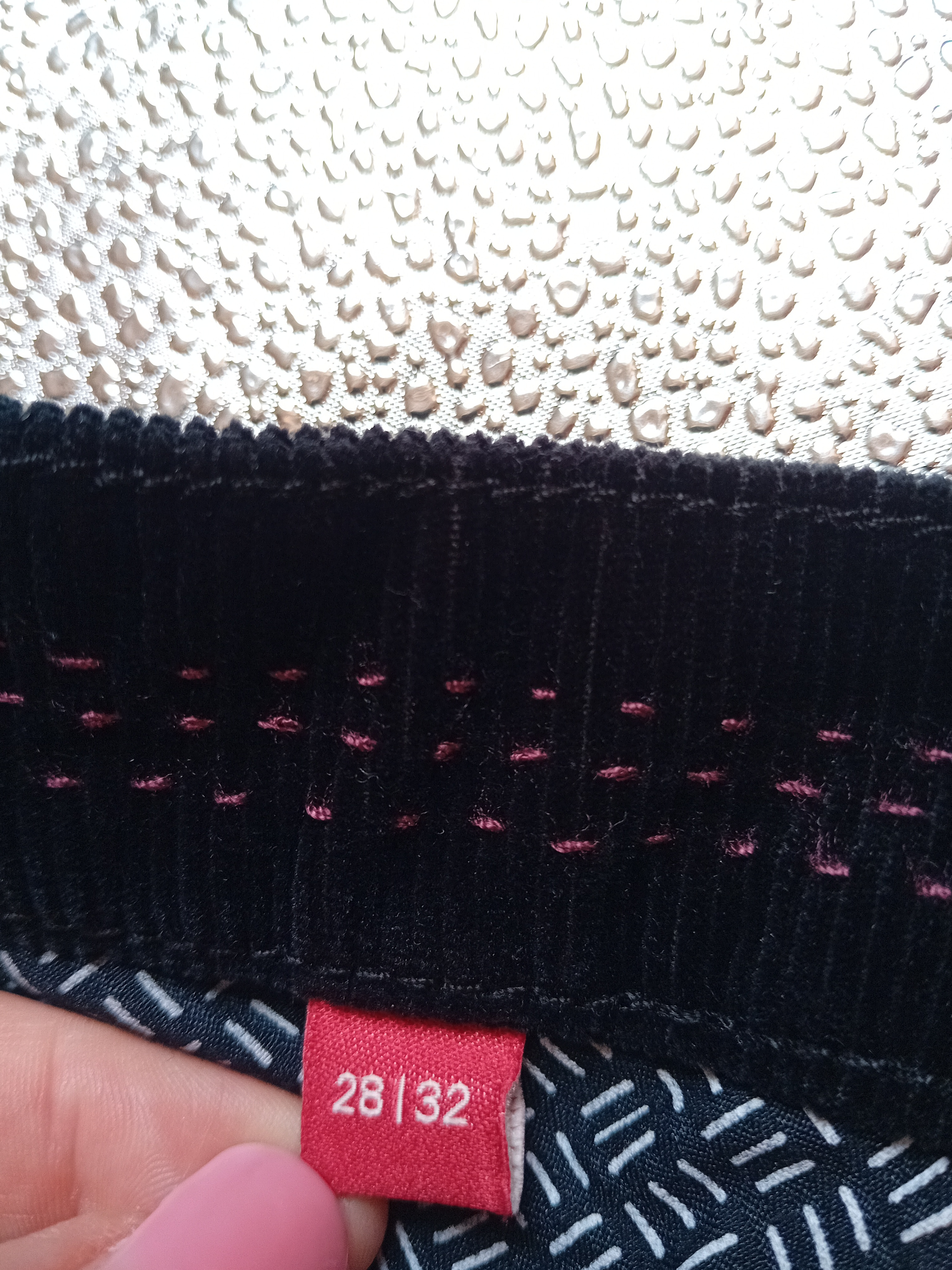 Pantalon Large Esprit Noir Velours