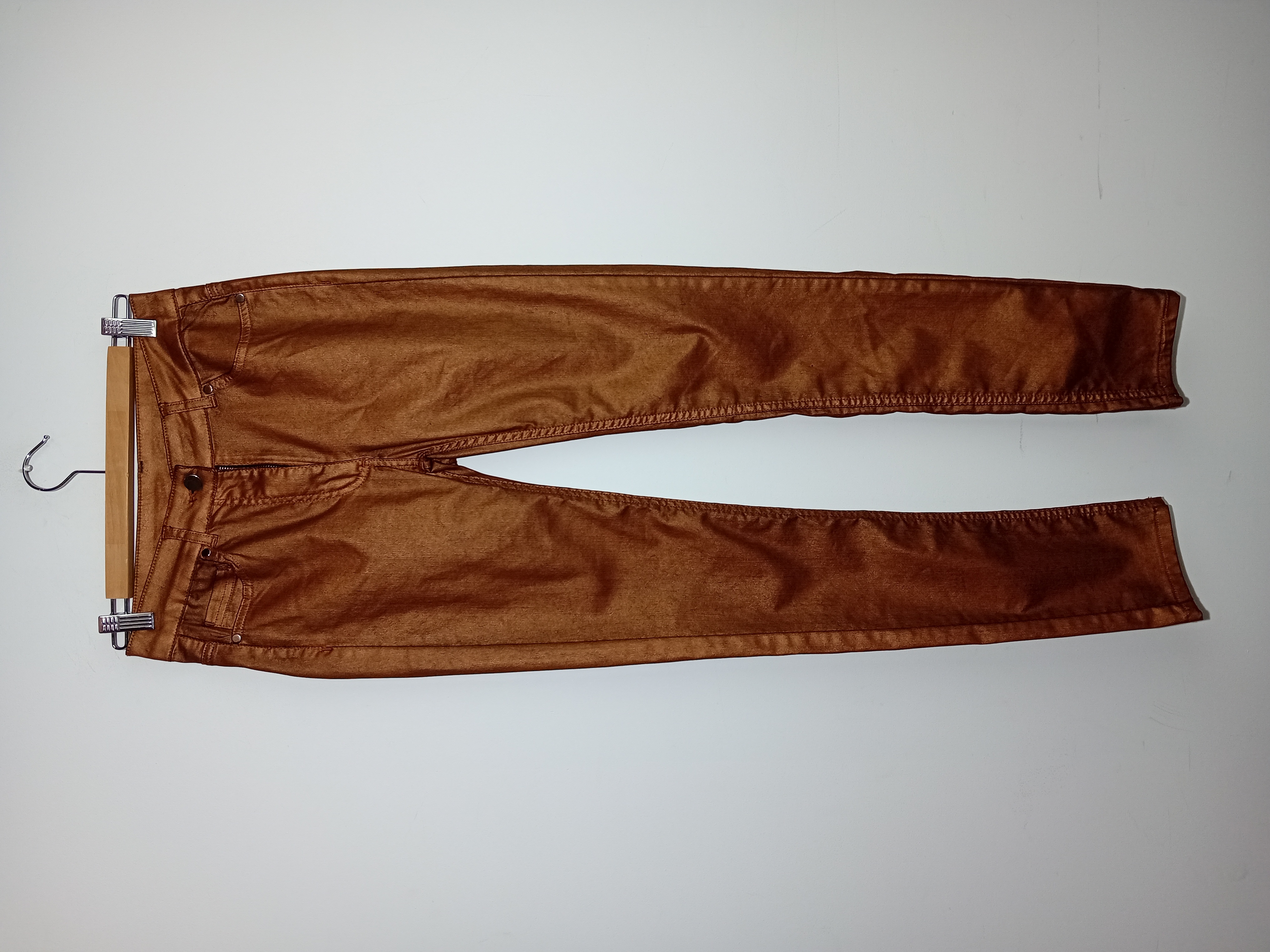 Pantalon Slim Brillant Cuivré Lauren Vidal