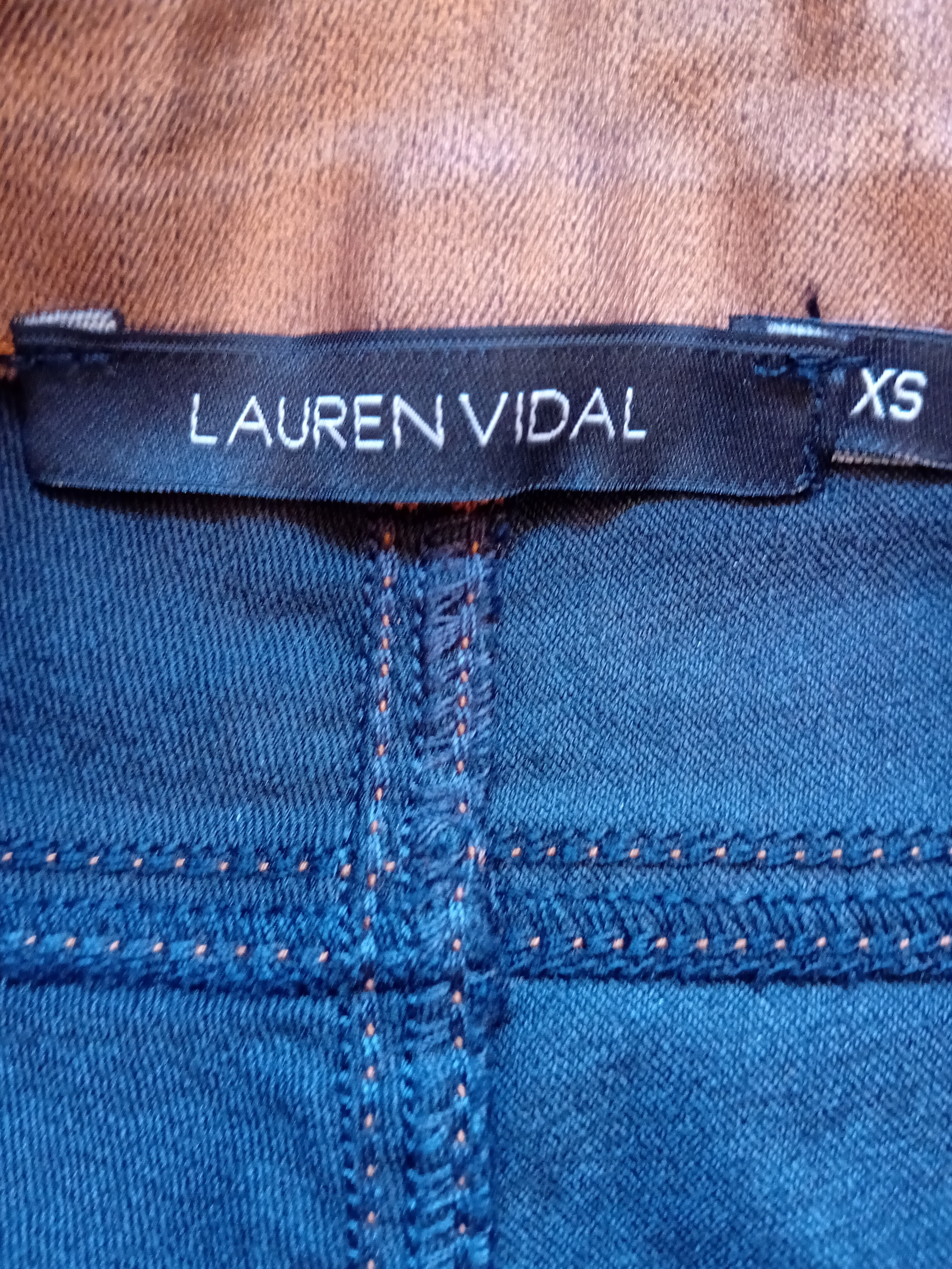 Pantalon Slim Brillant Cuivré Lauren Vidal