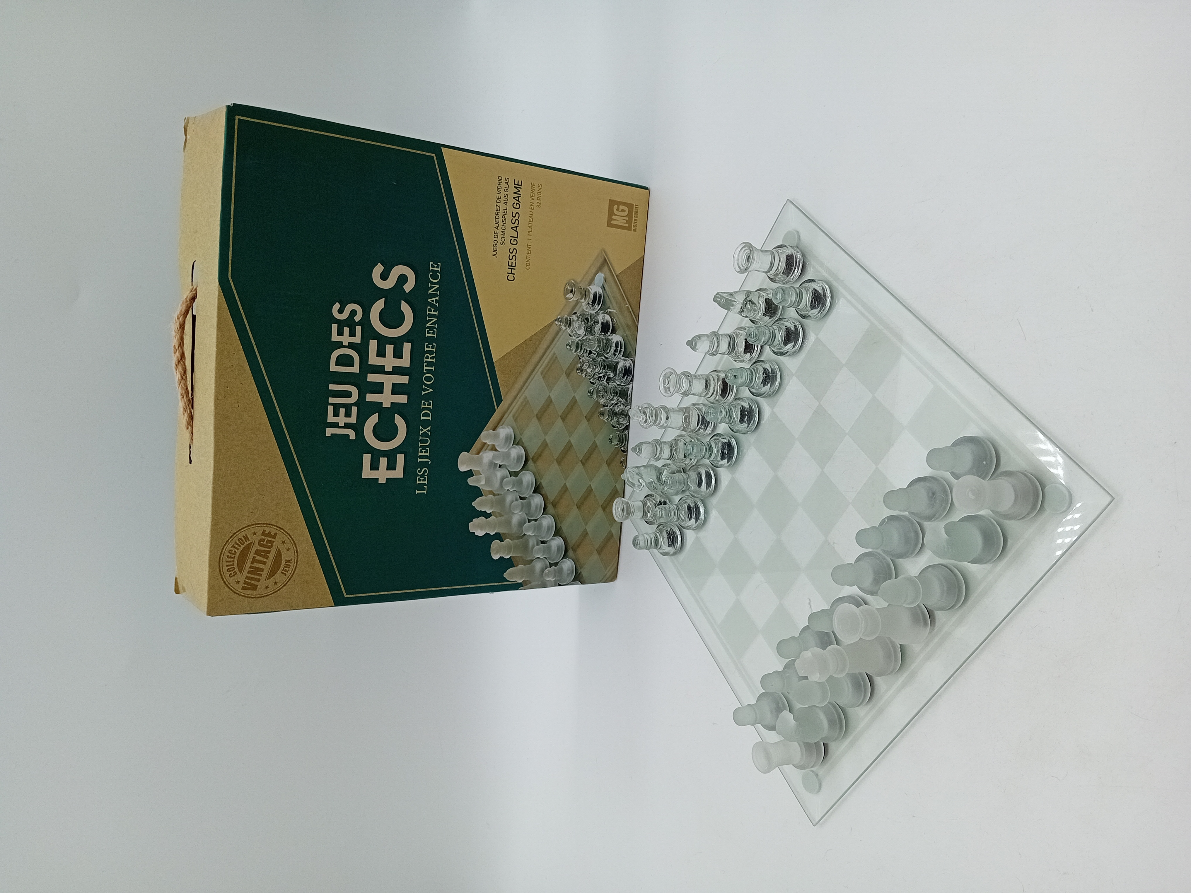 Jeu D'échecs En Verre