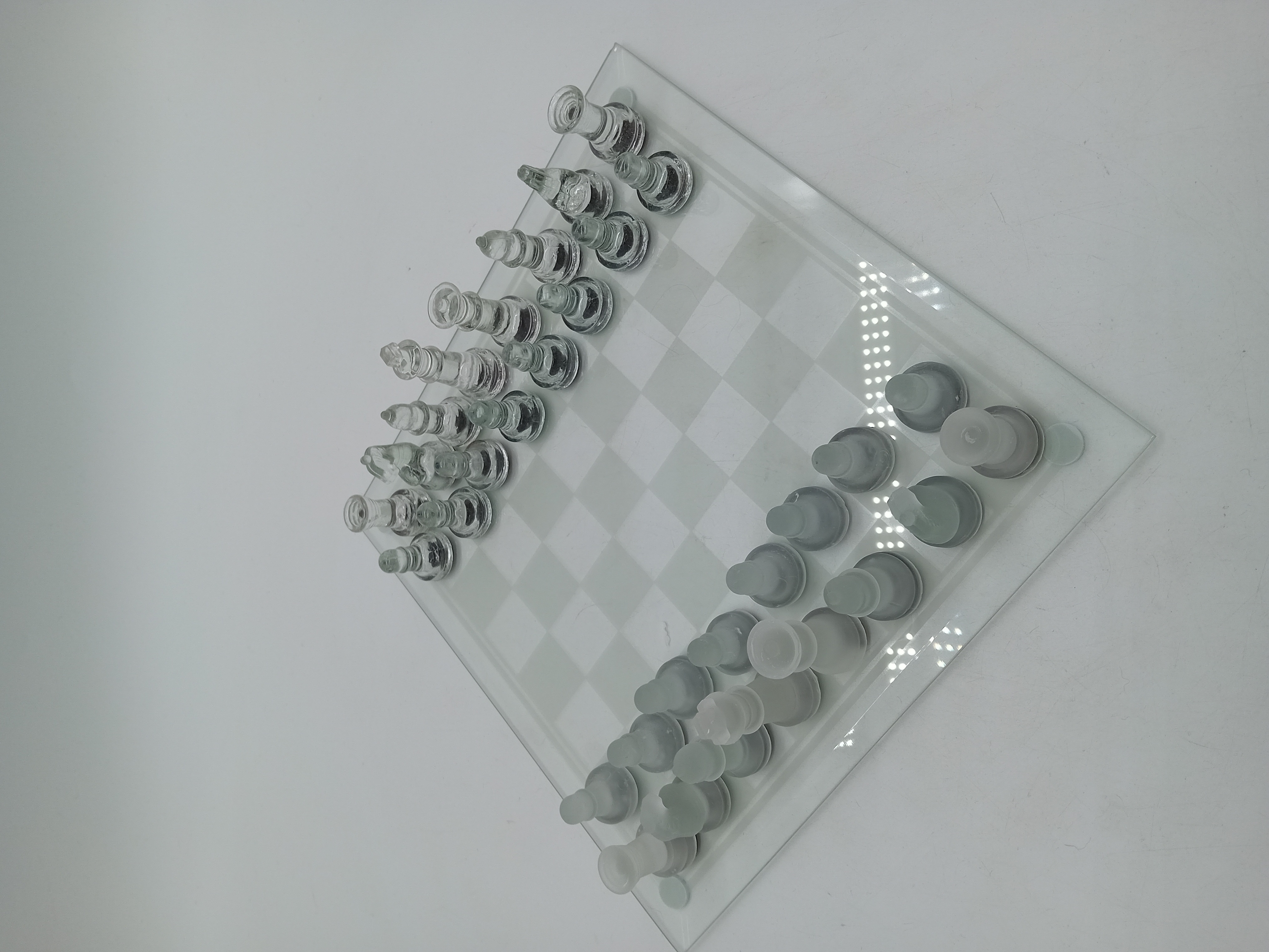 Jeu D'échecs En Verre