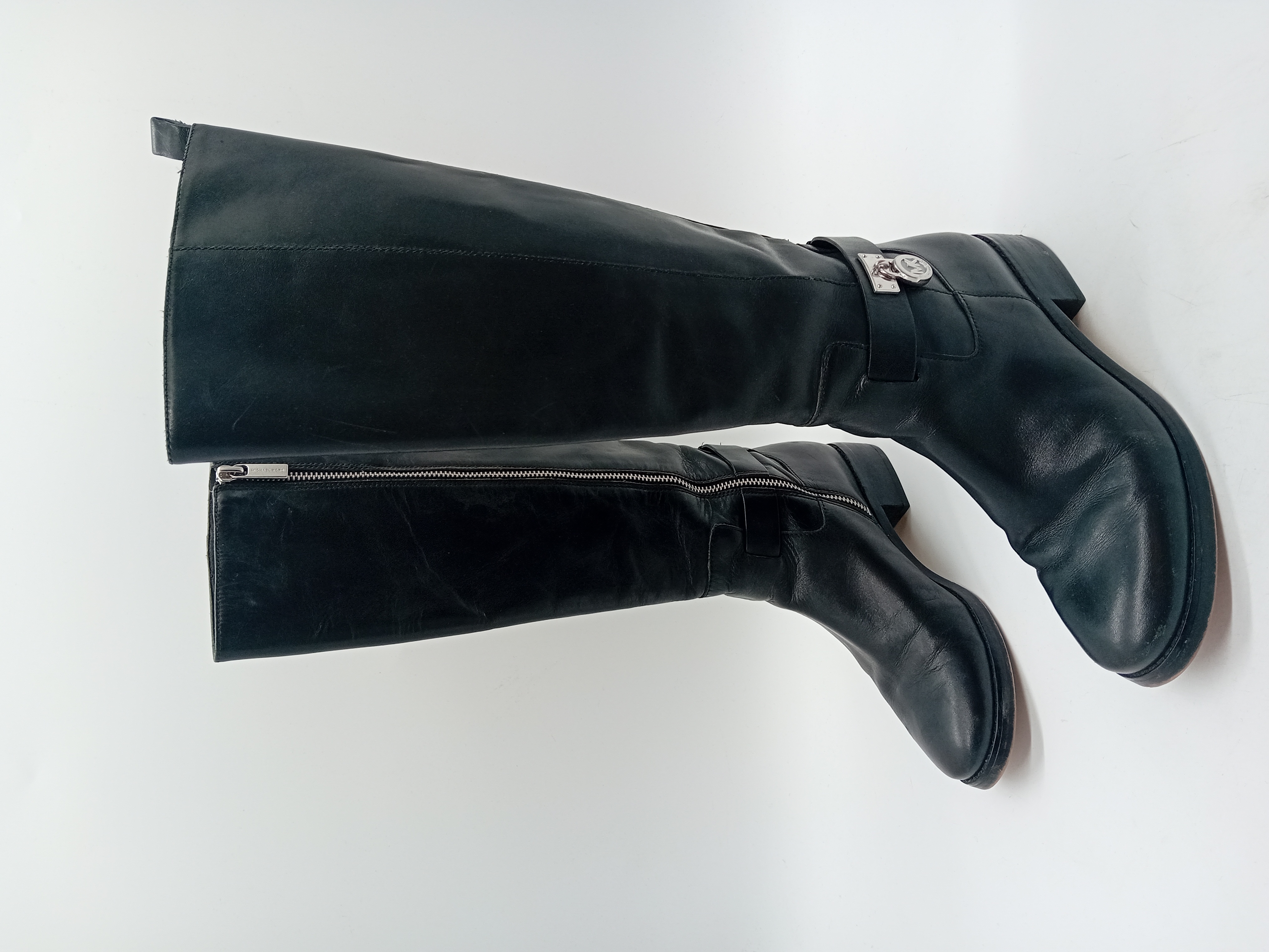 Bottes Hautes Michael Kors Cuir Noir