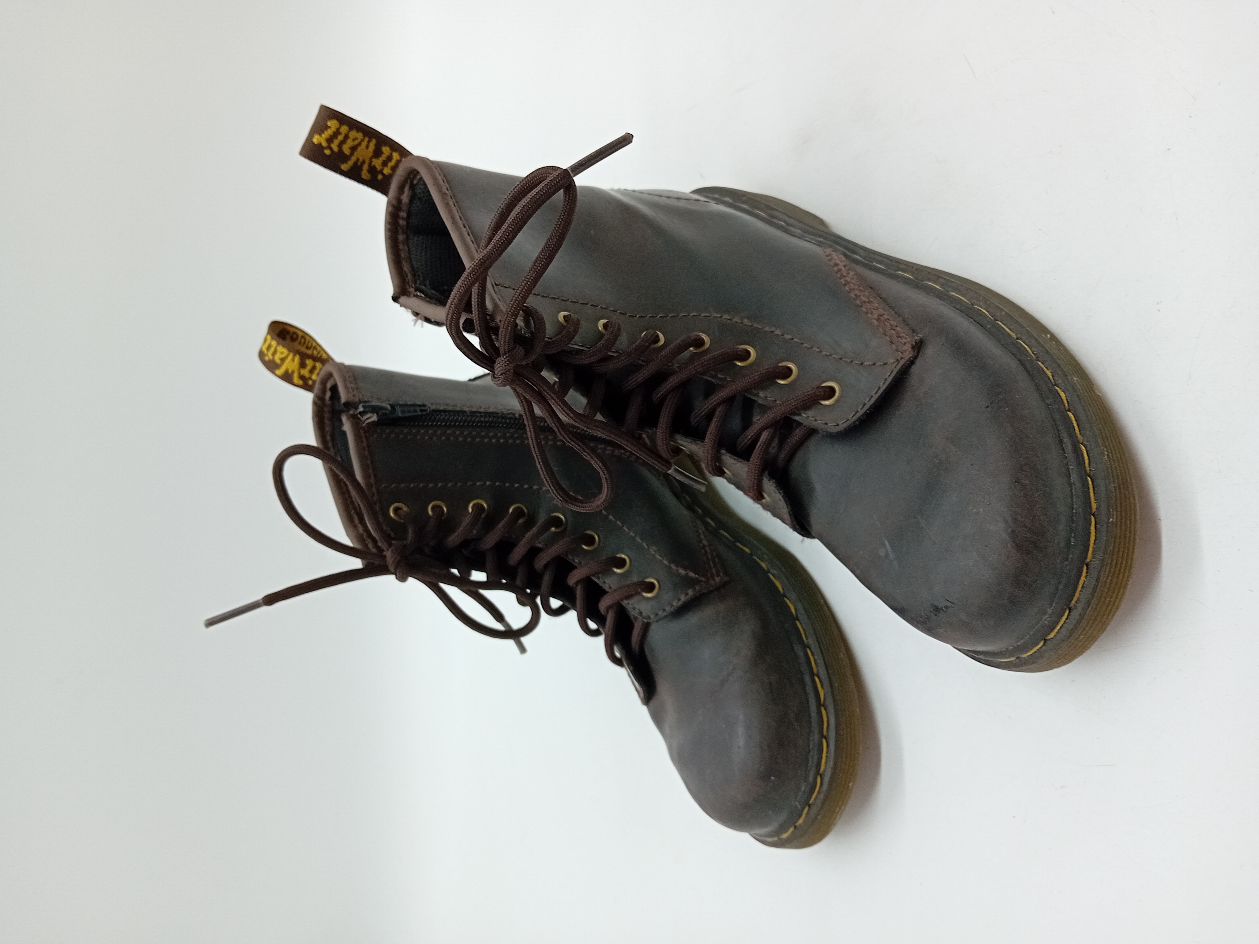 Bottines Dr. Martens 1460 J Cuir Marron 37