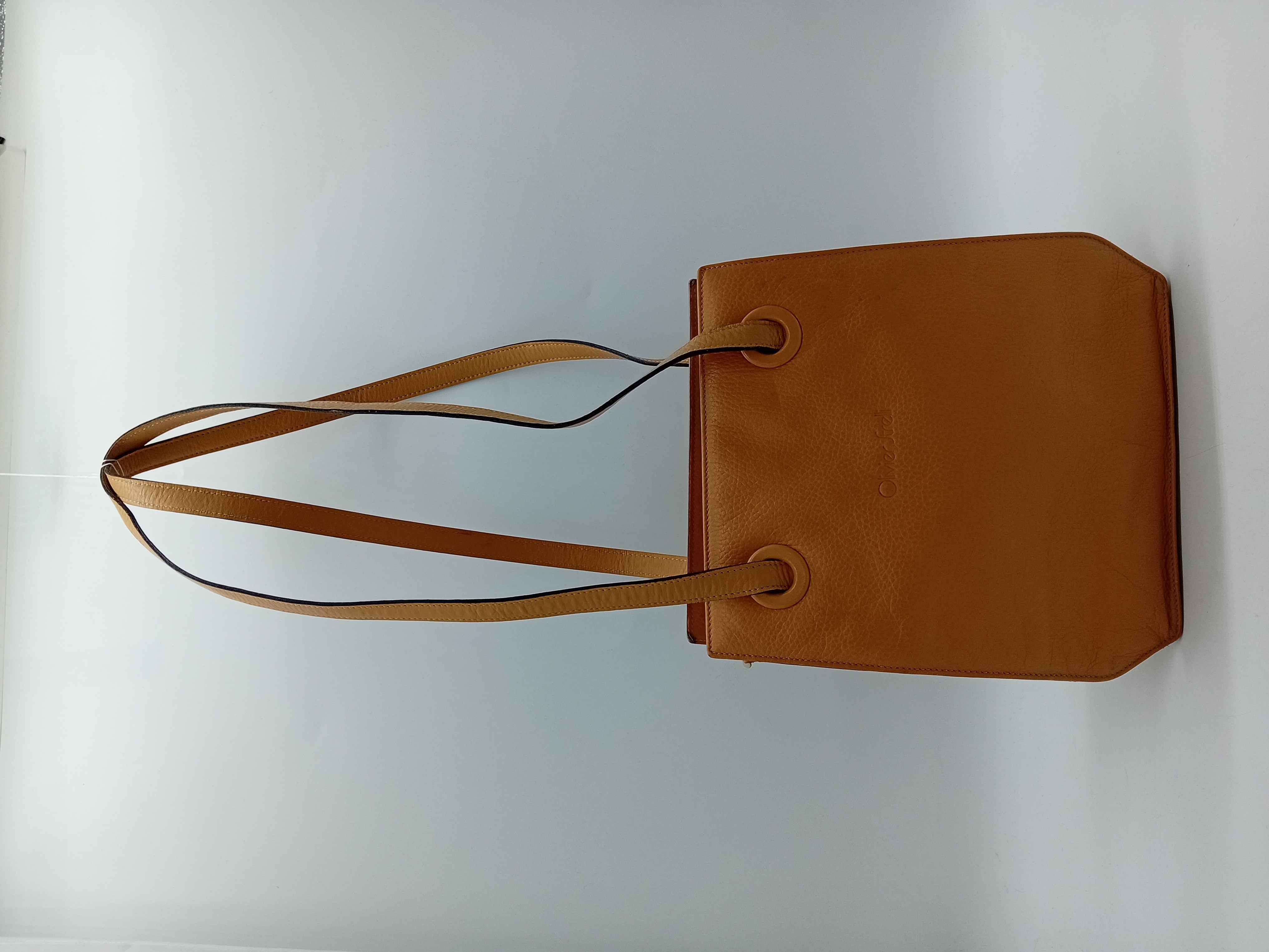 Sac A Main En Cuir Marron Olivier Strelli