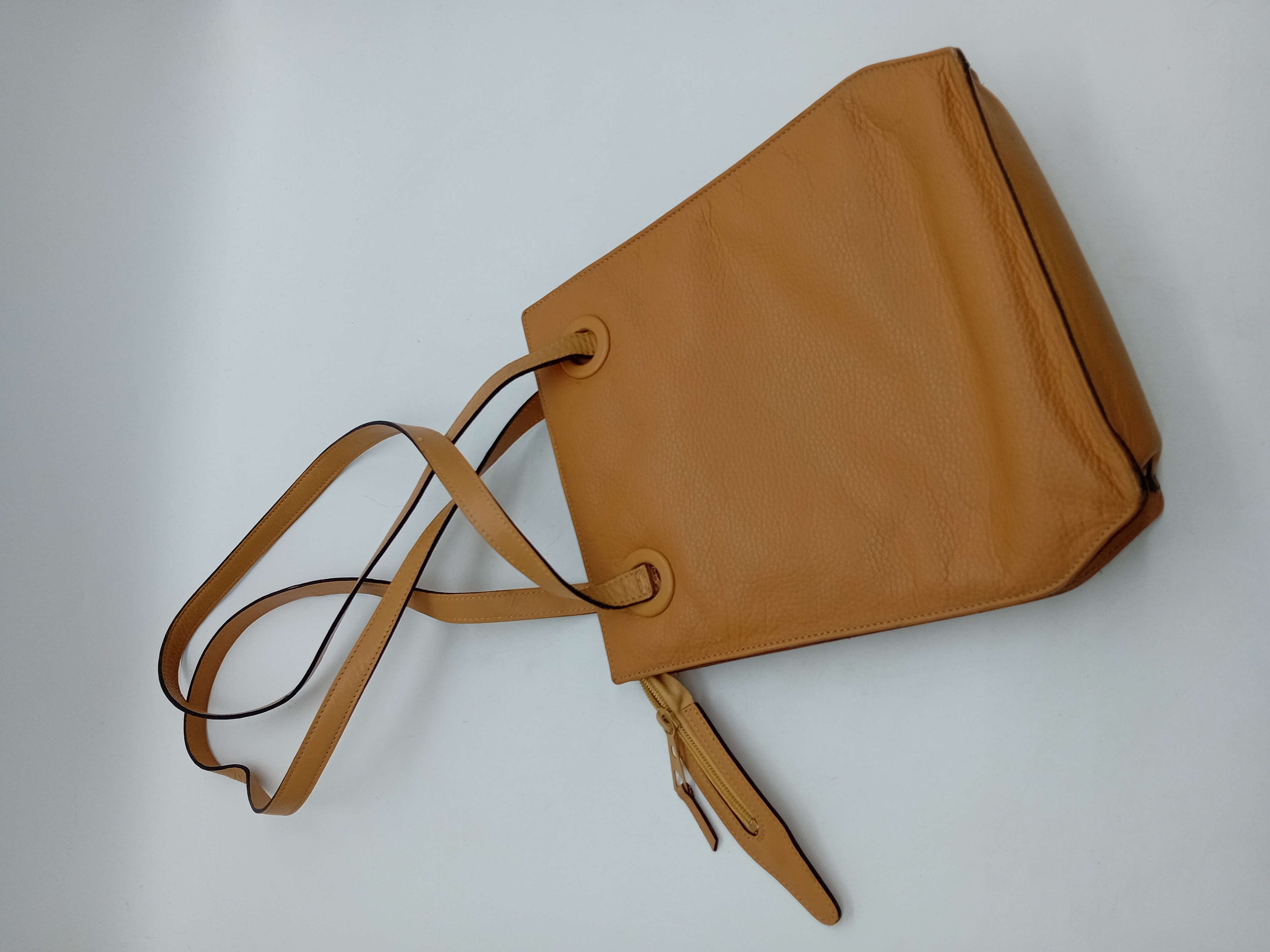 Sac A Main En Cuir Marron Olivier Strelli