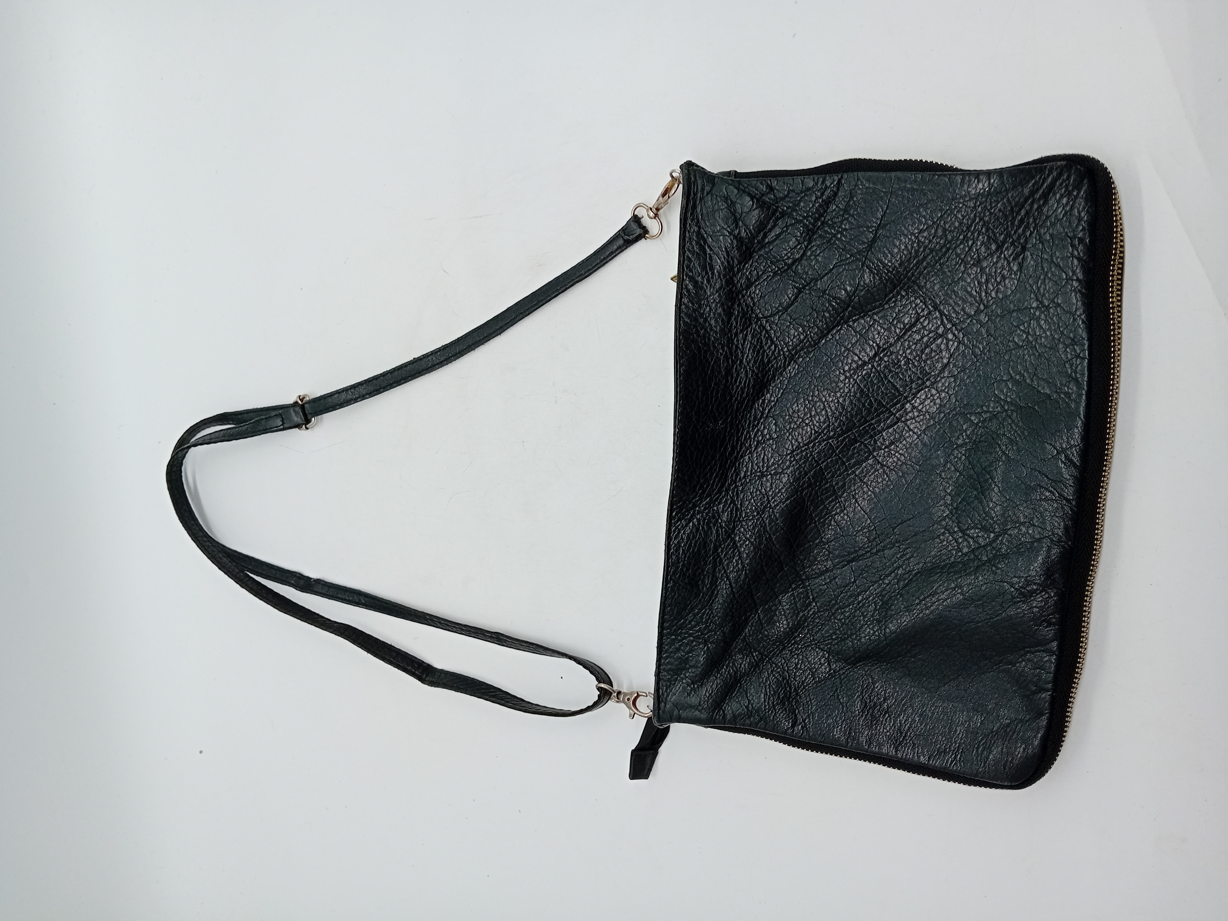 Sac Bandoulière Cuir Et Poils De Vachette Clous