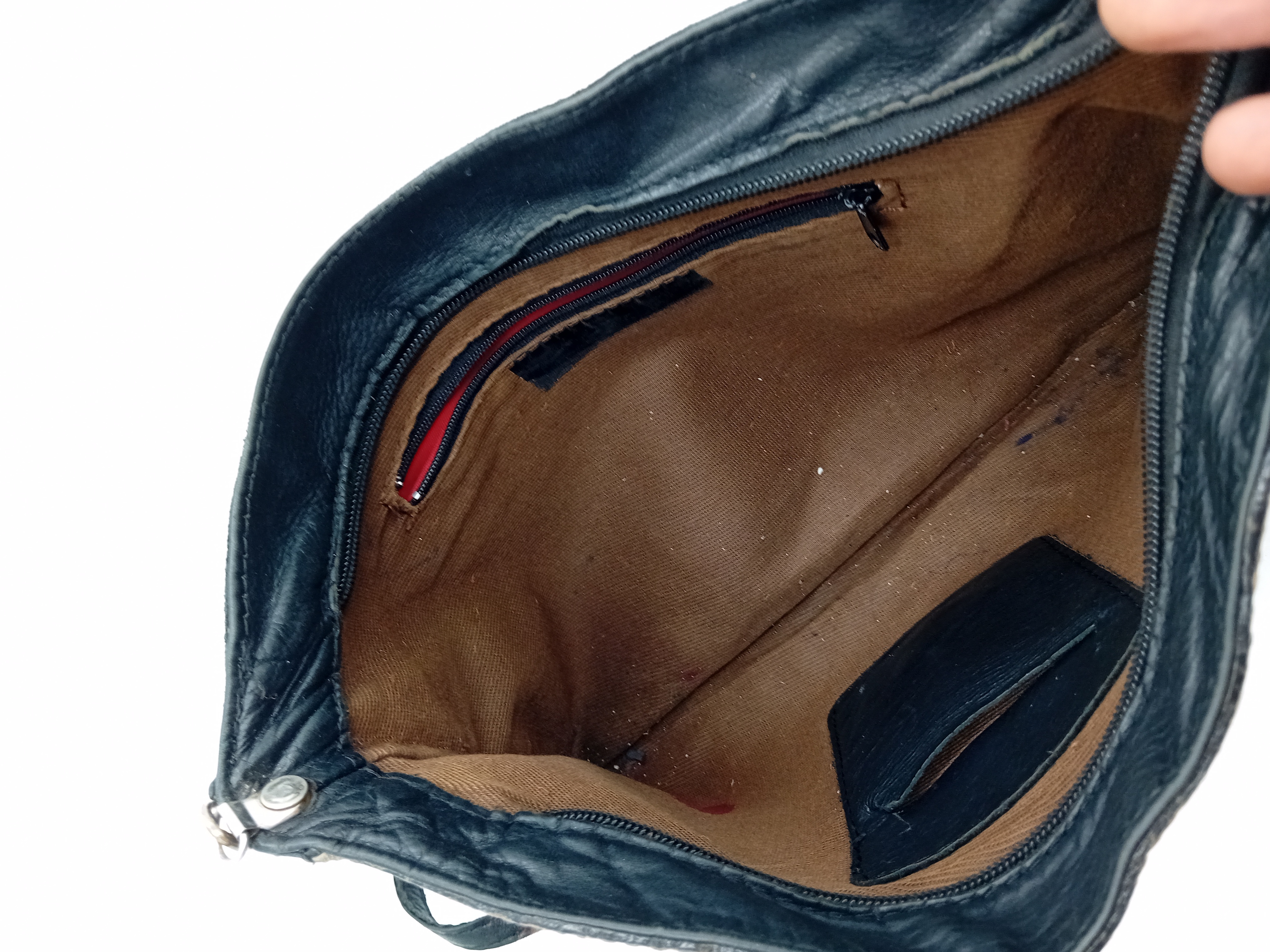 Sac Bandoulière Cuir Et Poils De Vachette Clous