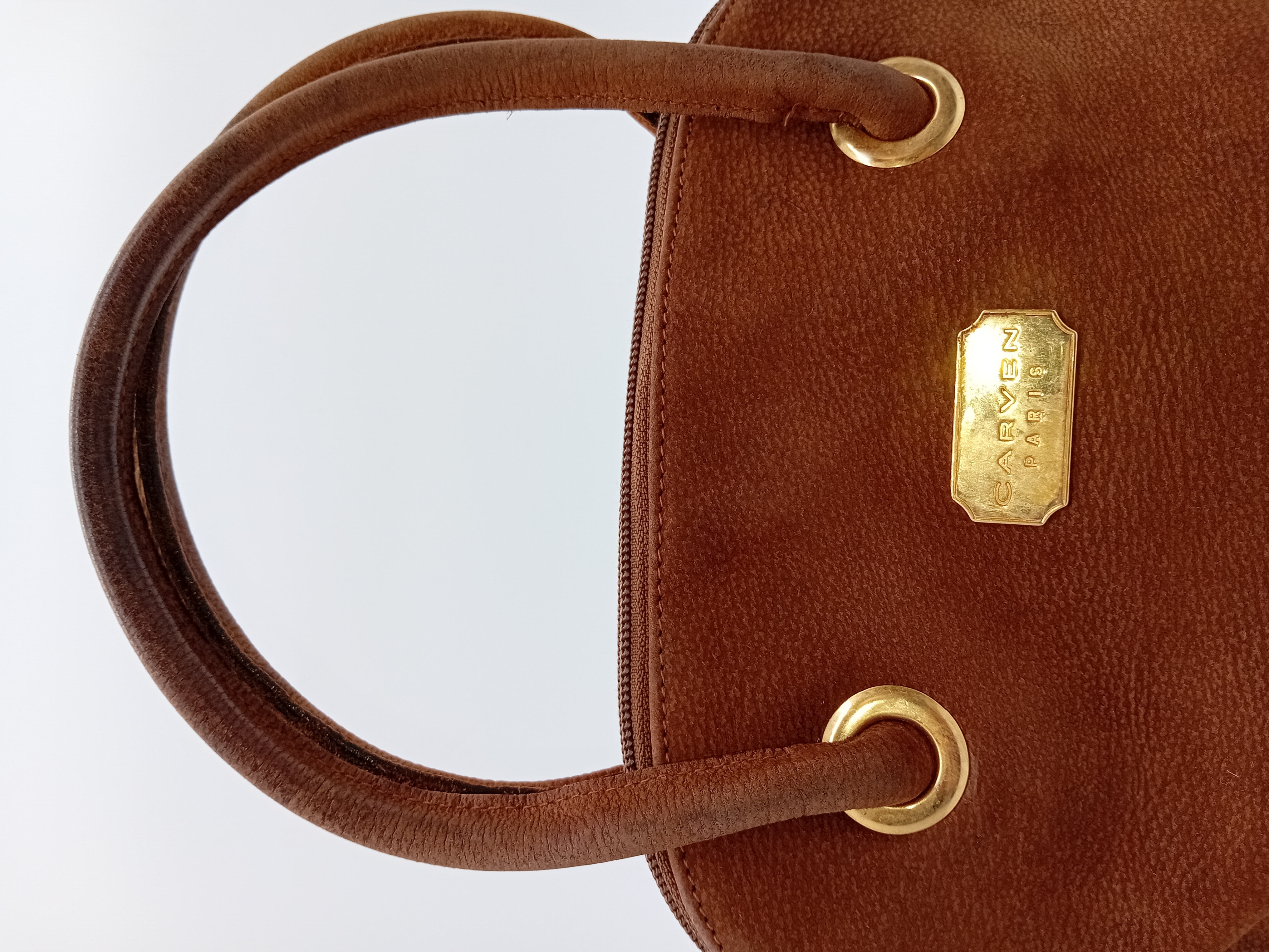 Sac A Main Carven Paris Cuir Marron
