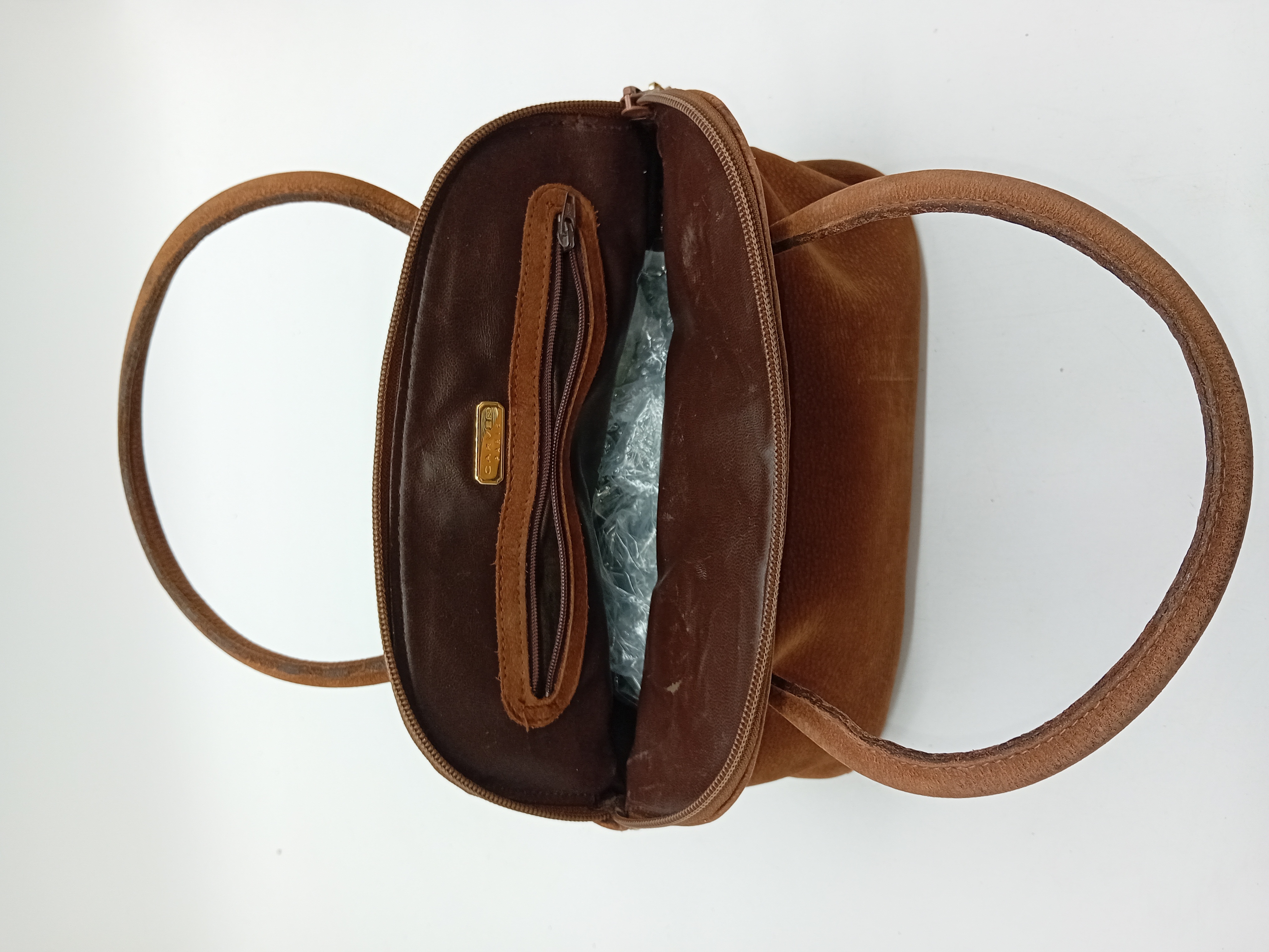 Sac A Main Carven Paris Cuir Marron