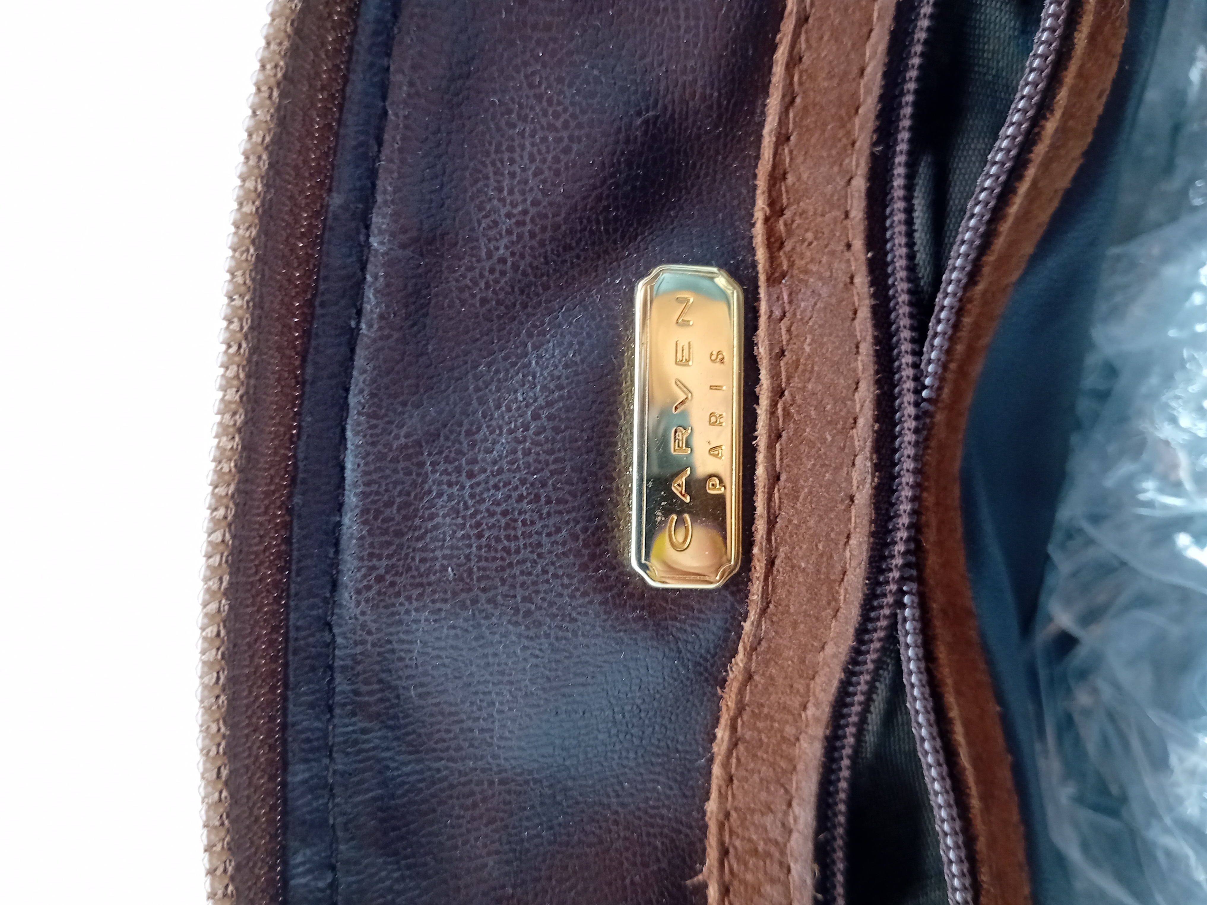 Sac A Main Carven Paris Cuir Marron