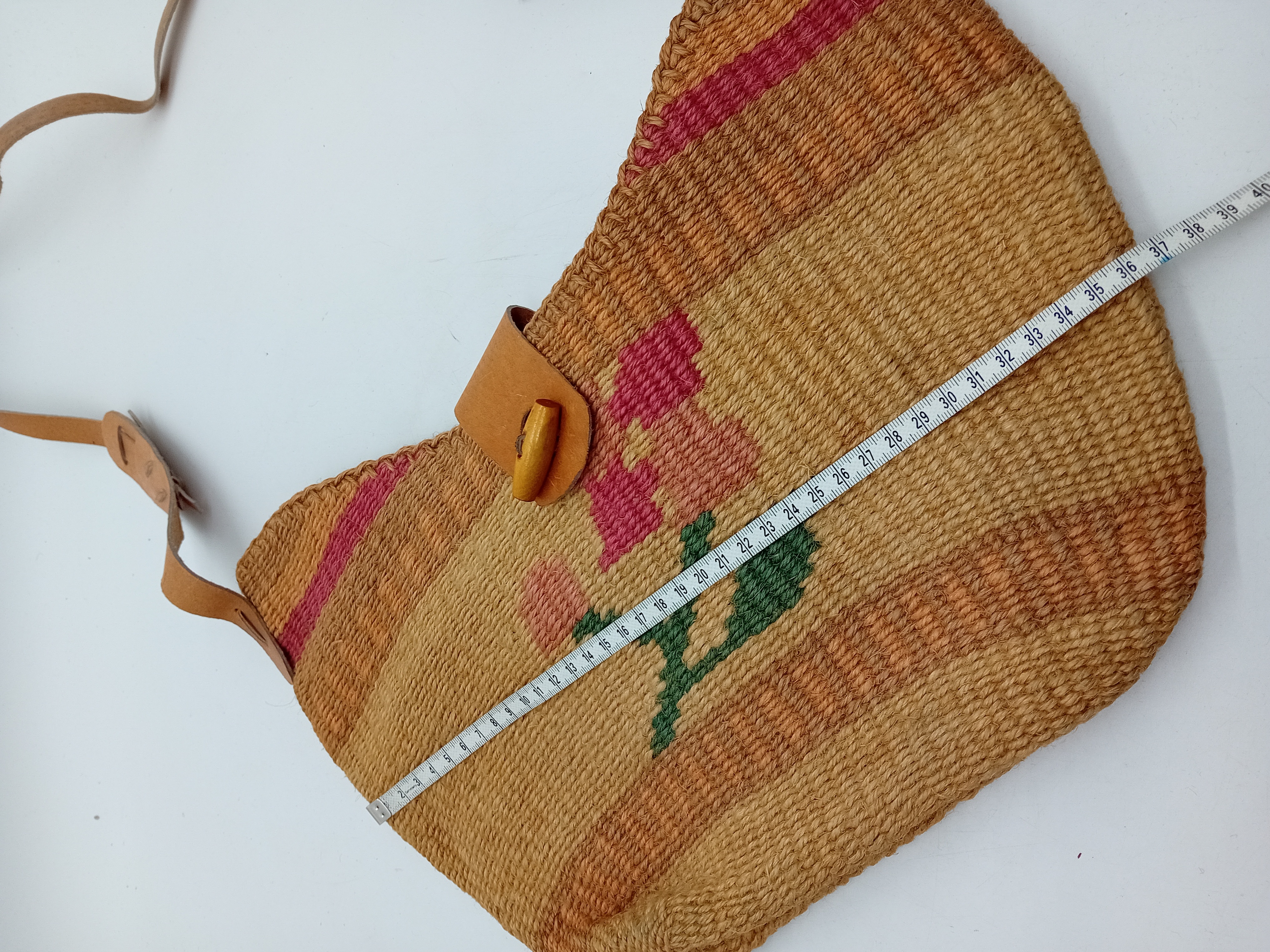 Panier Bandouliere Vintage Broderie Florale