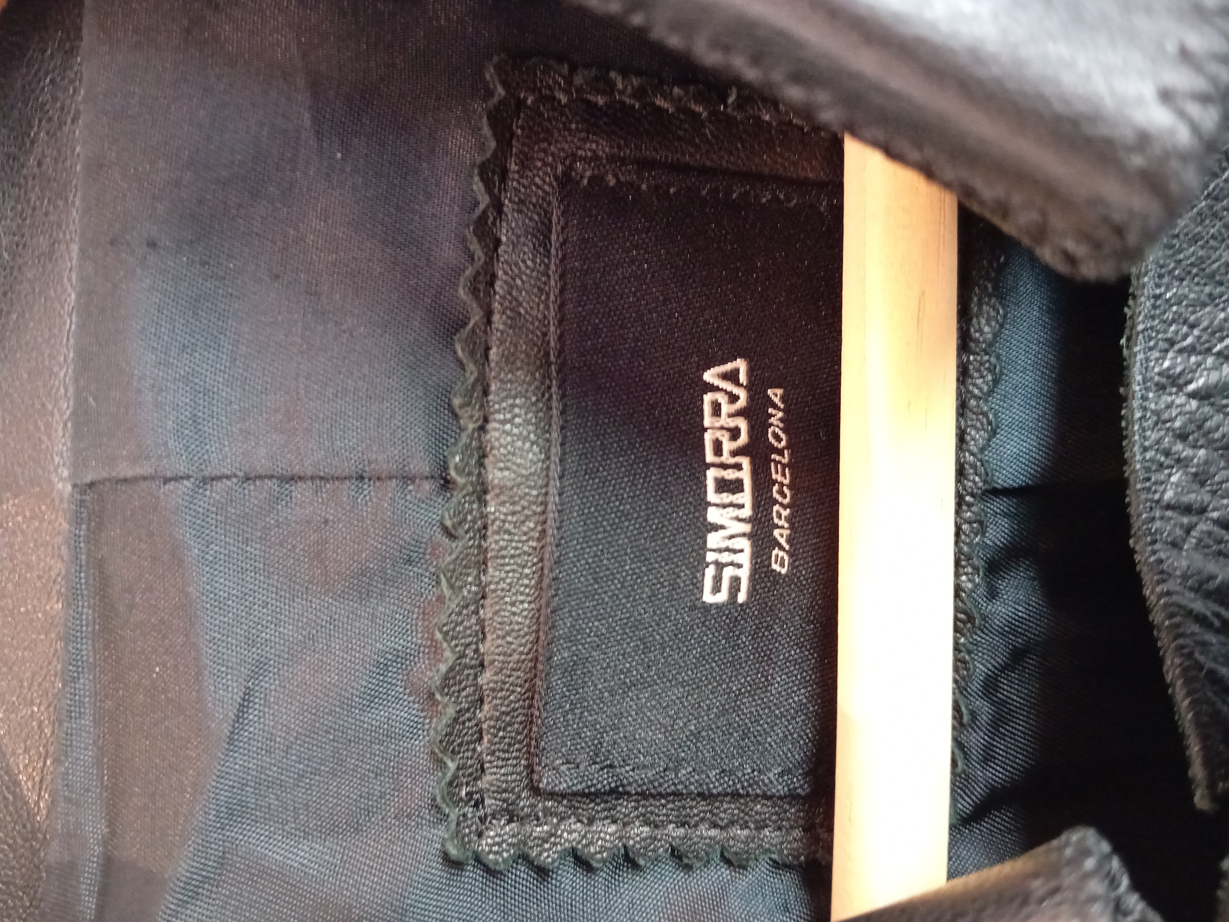Veste En Cuir Noir Simorra Xl