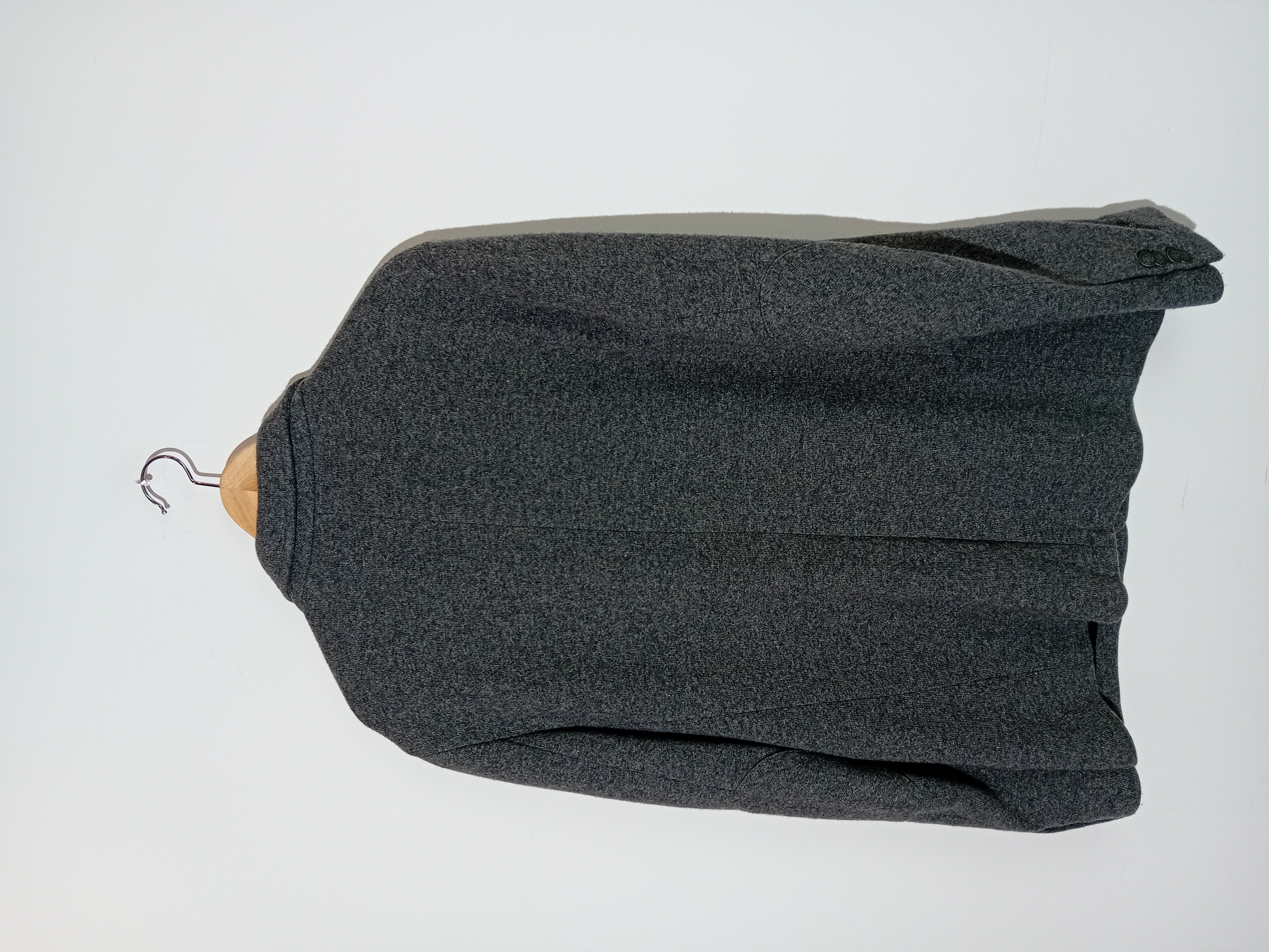 Veste De Costume Grise En Laine