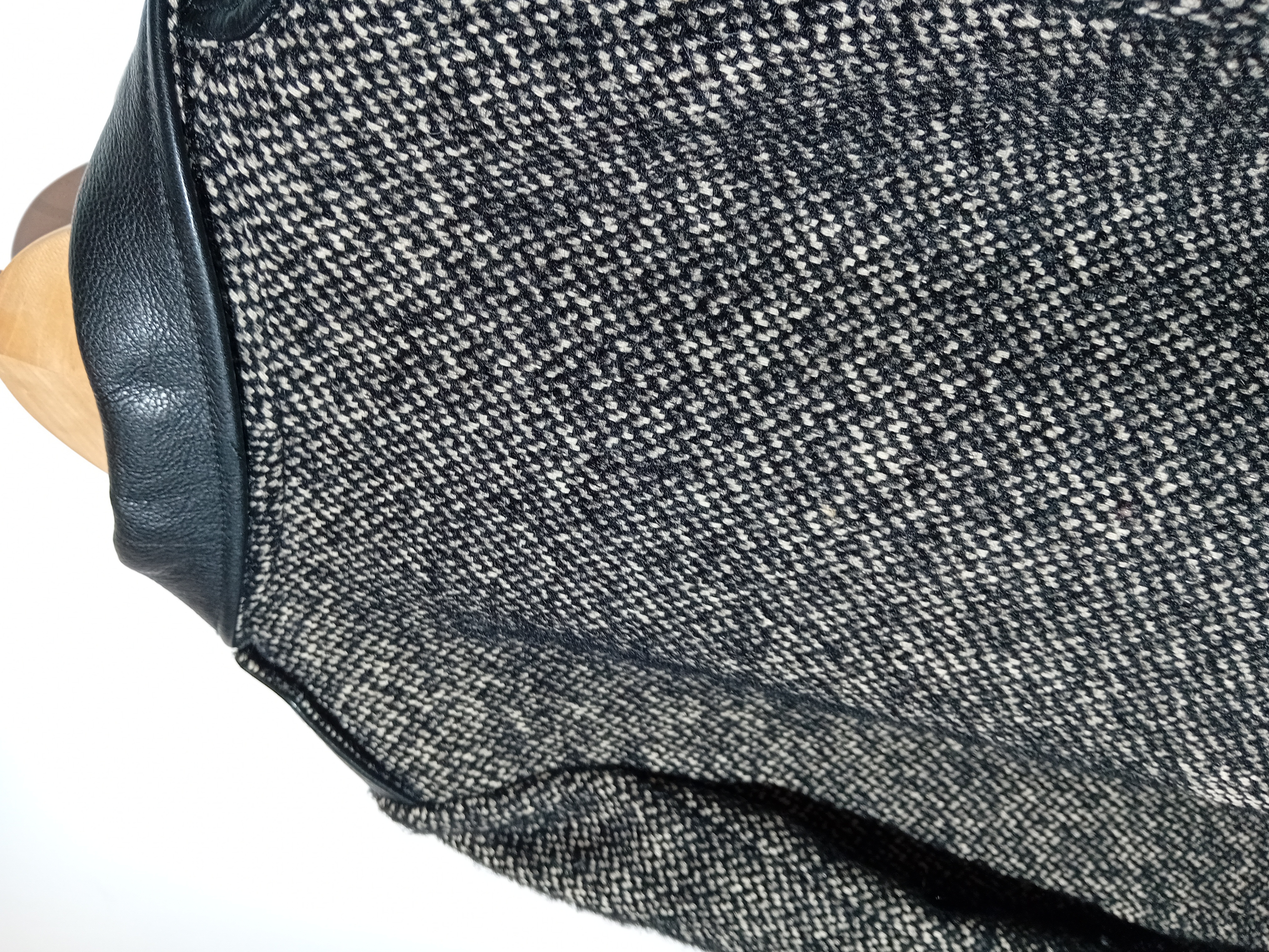 Blouson Maje En Laine Et Cuir